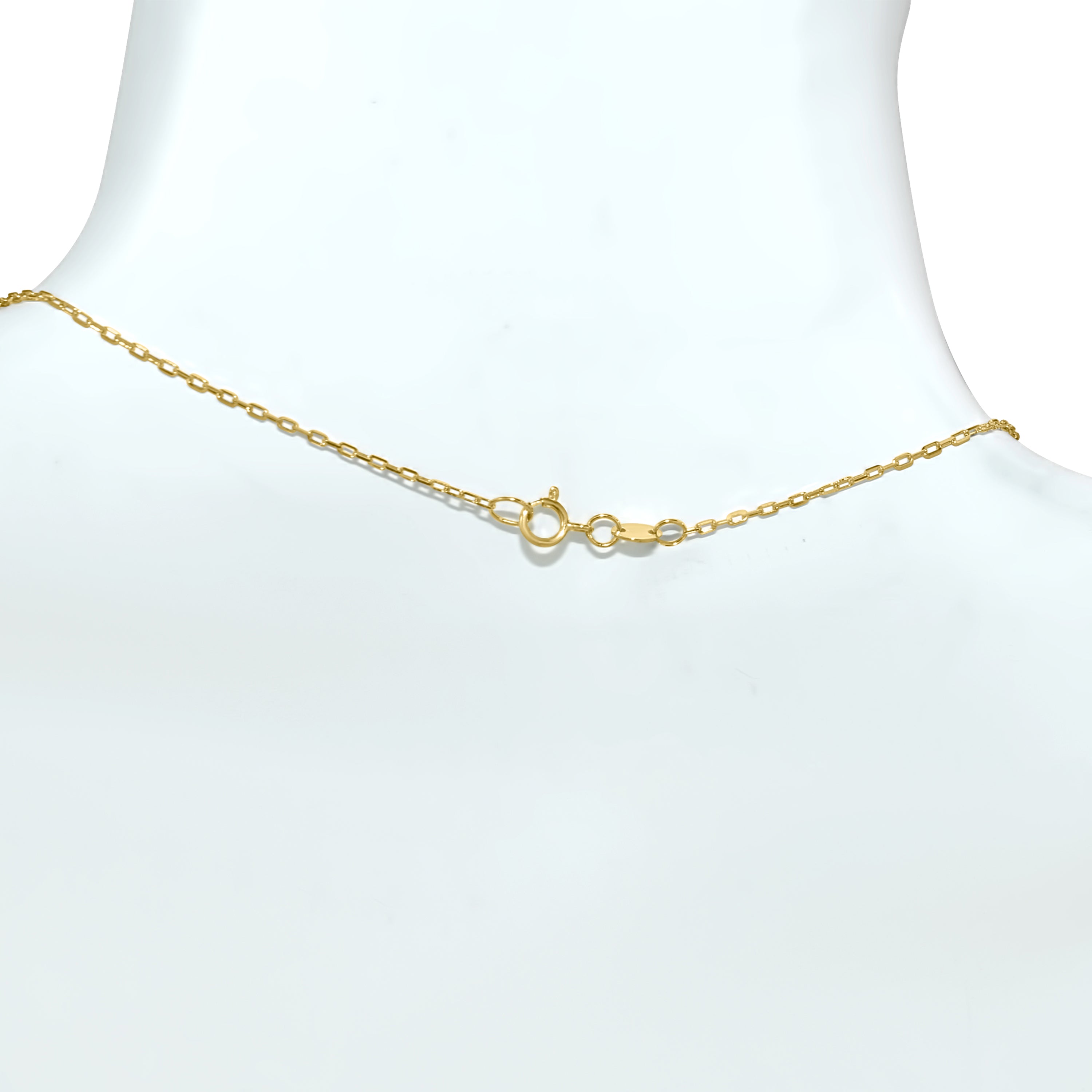 14k Multi Gemstone Curved Bar Necklace