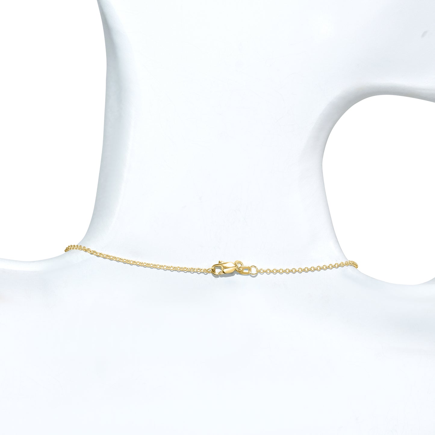 14k London Blue Topaz Nugget Link Front Necklace