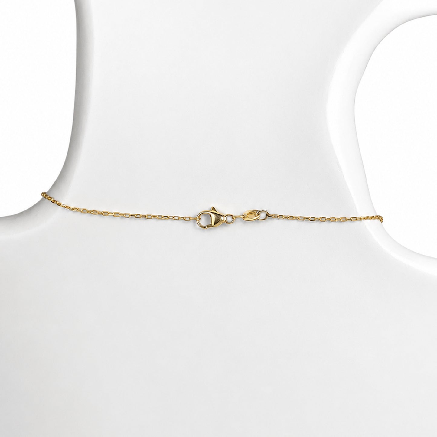 14k Green Onyx 3 Cushion Paperclip Necklace