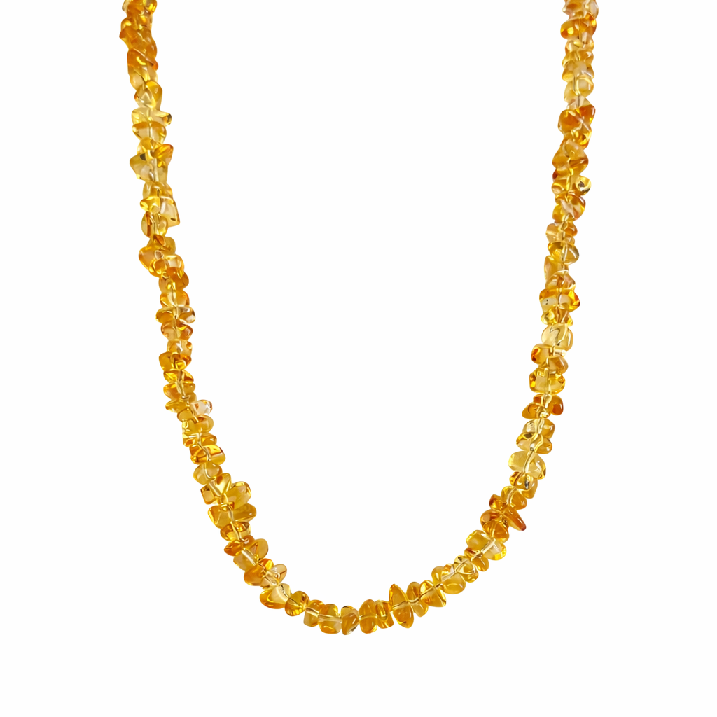 14k Citrine Smooth Chips Necklace