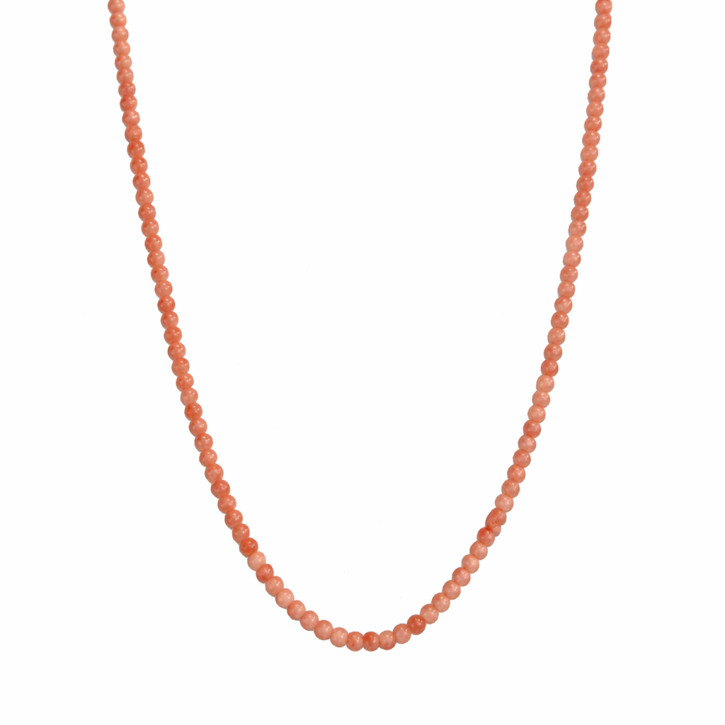 14k Faceted Round Bead Necklace