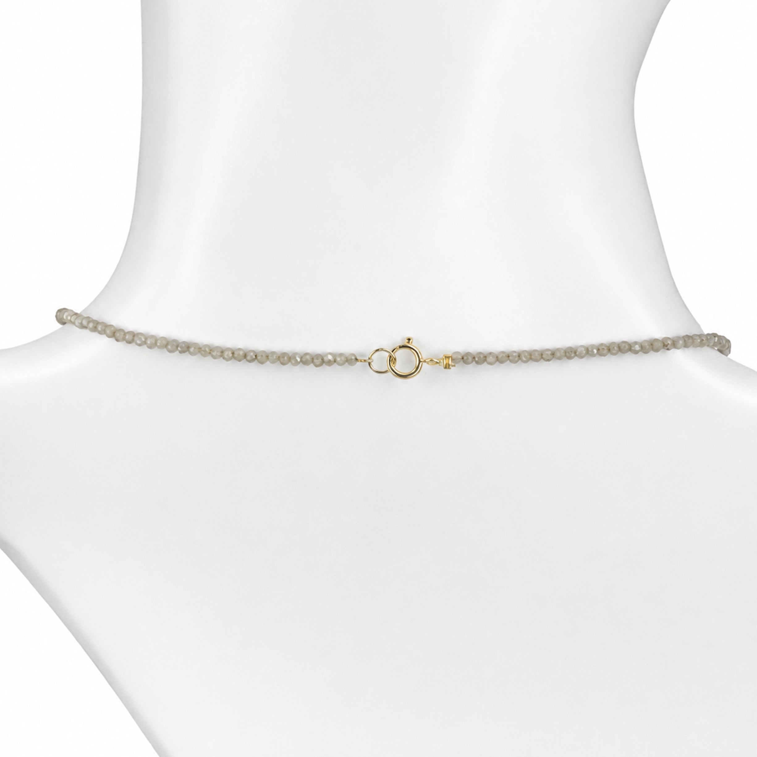 14k Brown Zircon with Yellow Beryl Pendant Necklace