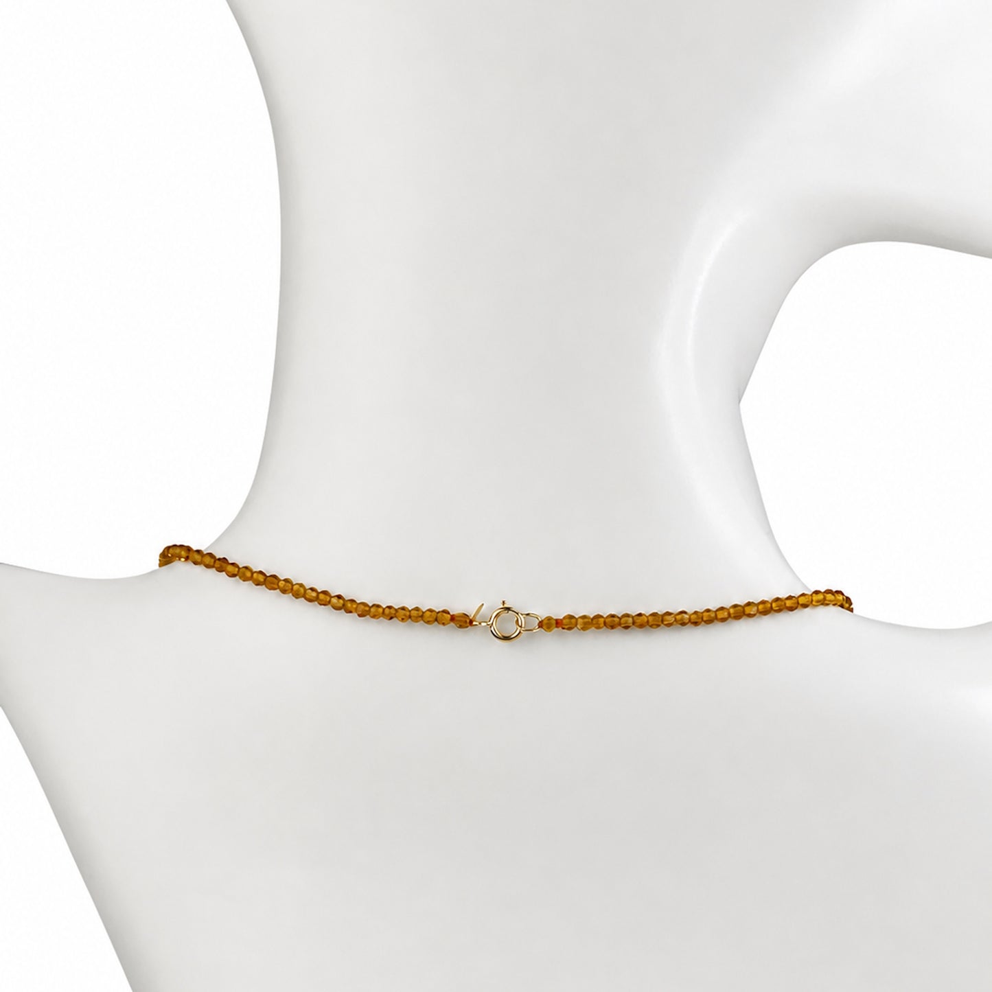 14k Citrine with Pear Shape Pendant Necklace