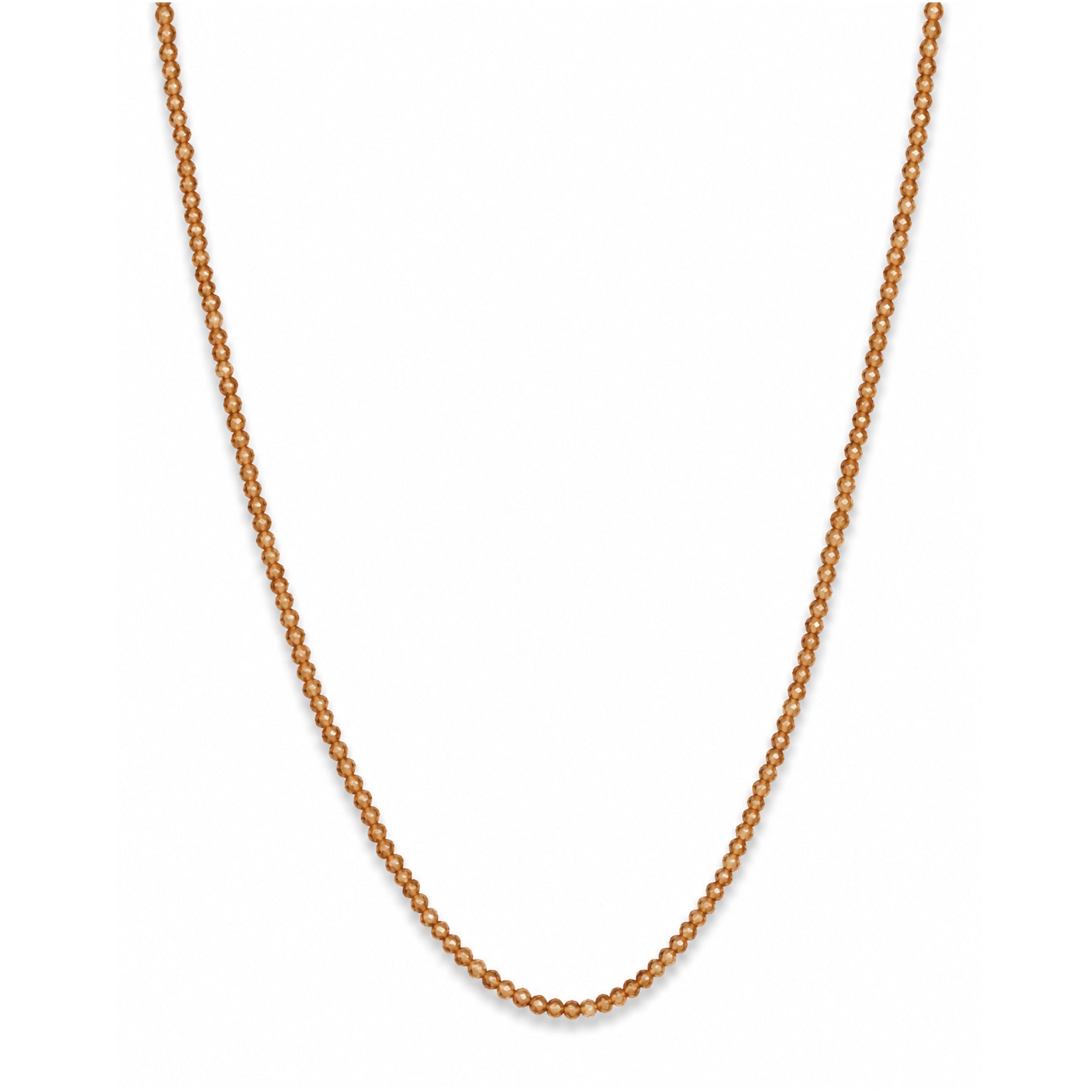 14k Faceted Round Bead Necklace