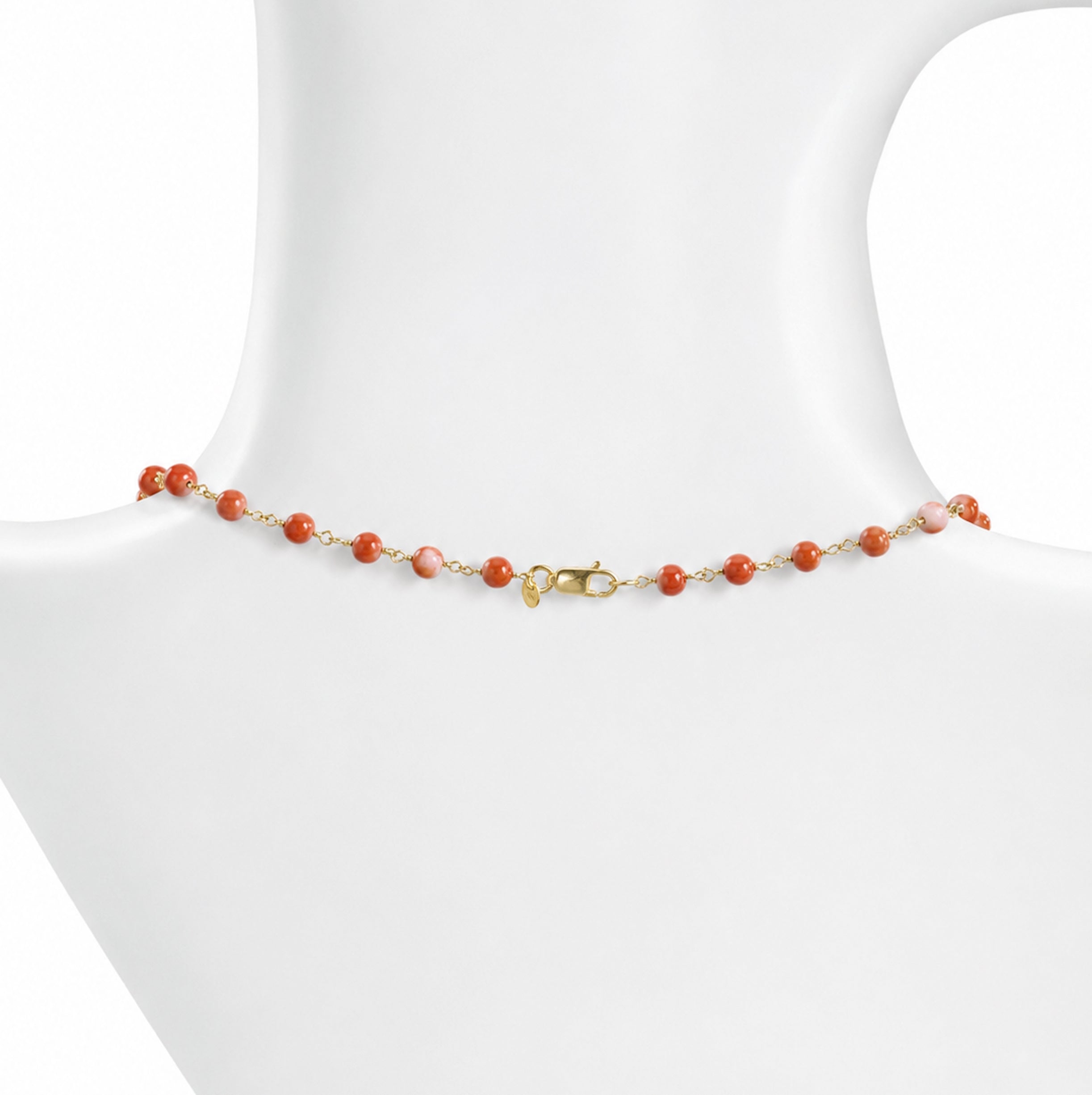 14k Momo Coral Link Necklace