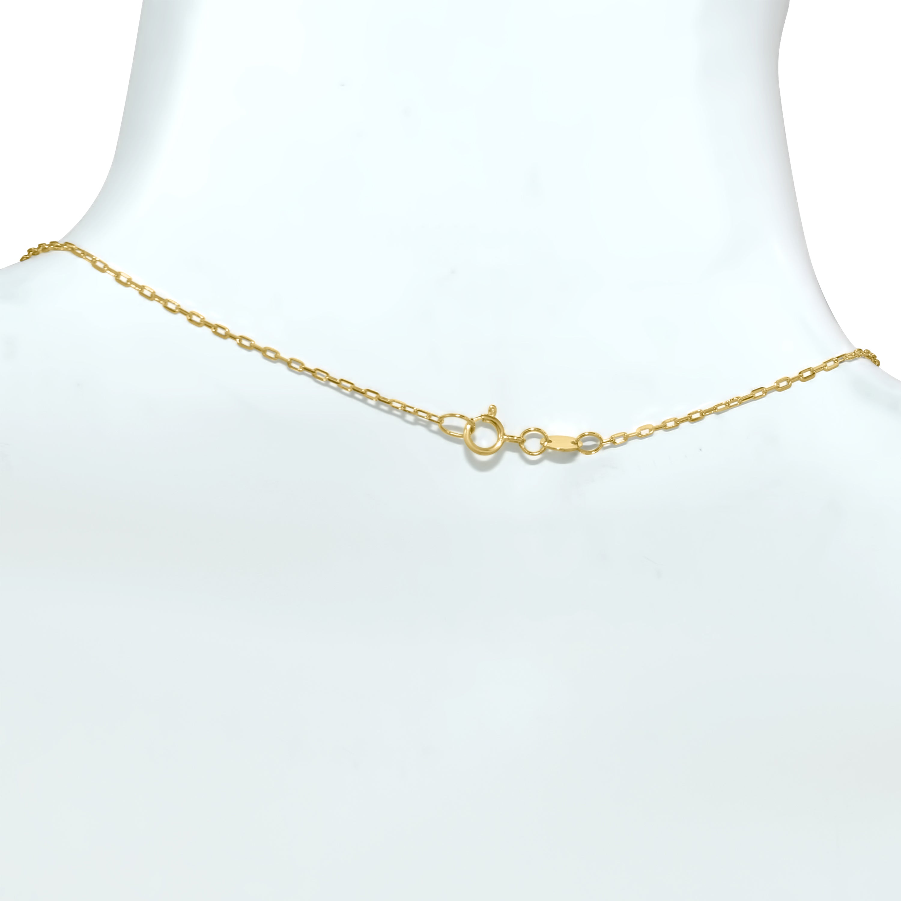 14k Dyed Coral Gold Chain Necklace