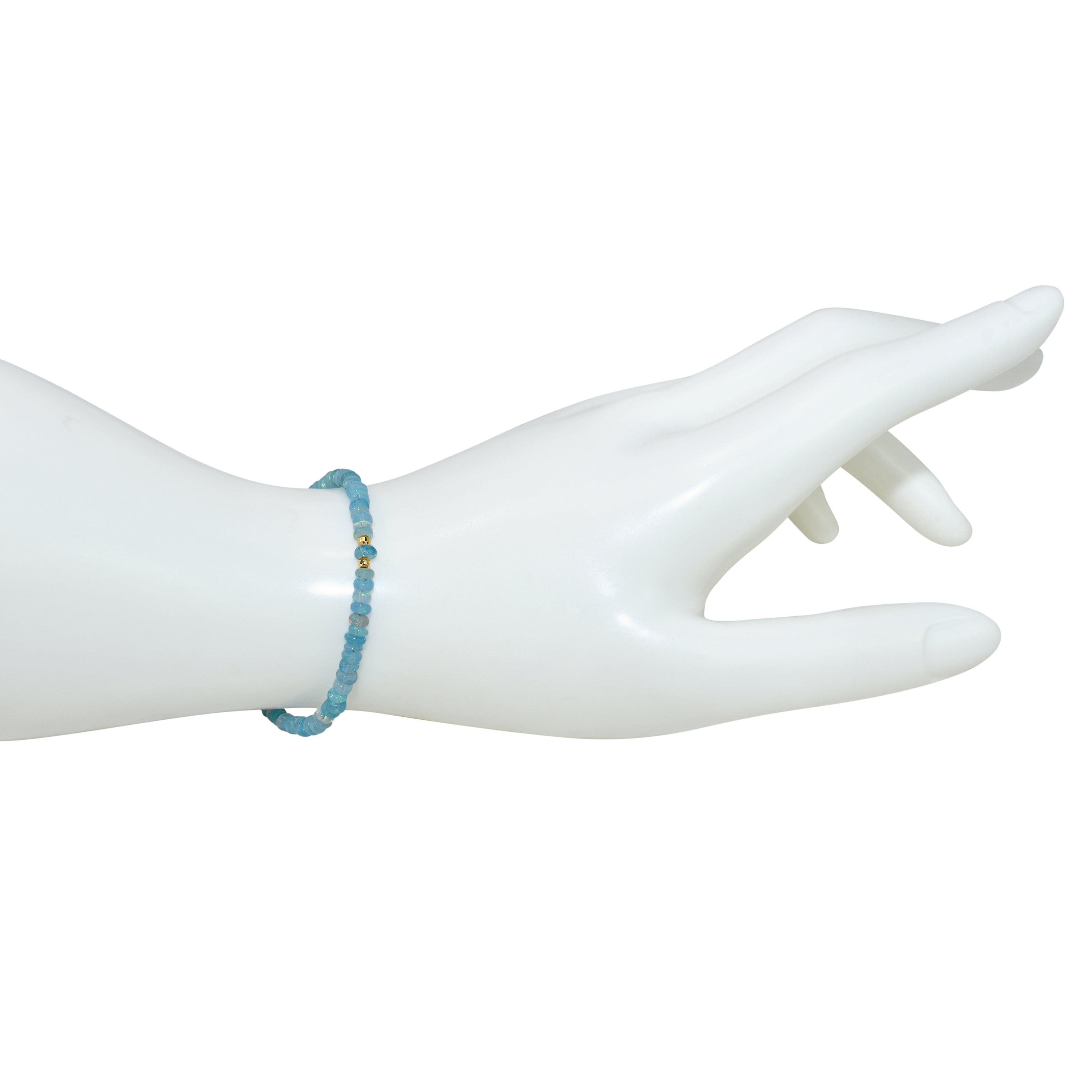 14k Dyed Gold Ball Bracelet