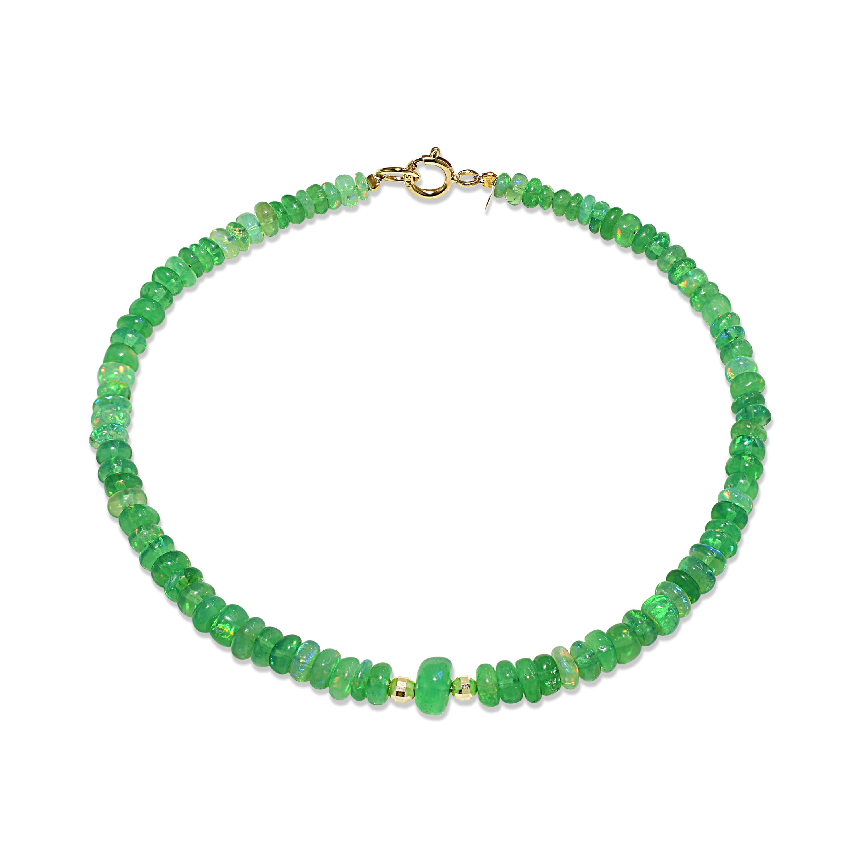14k Dyed Gold Ball Bracelet