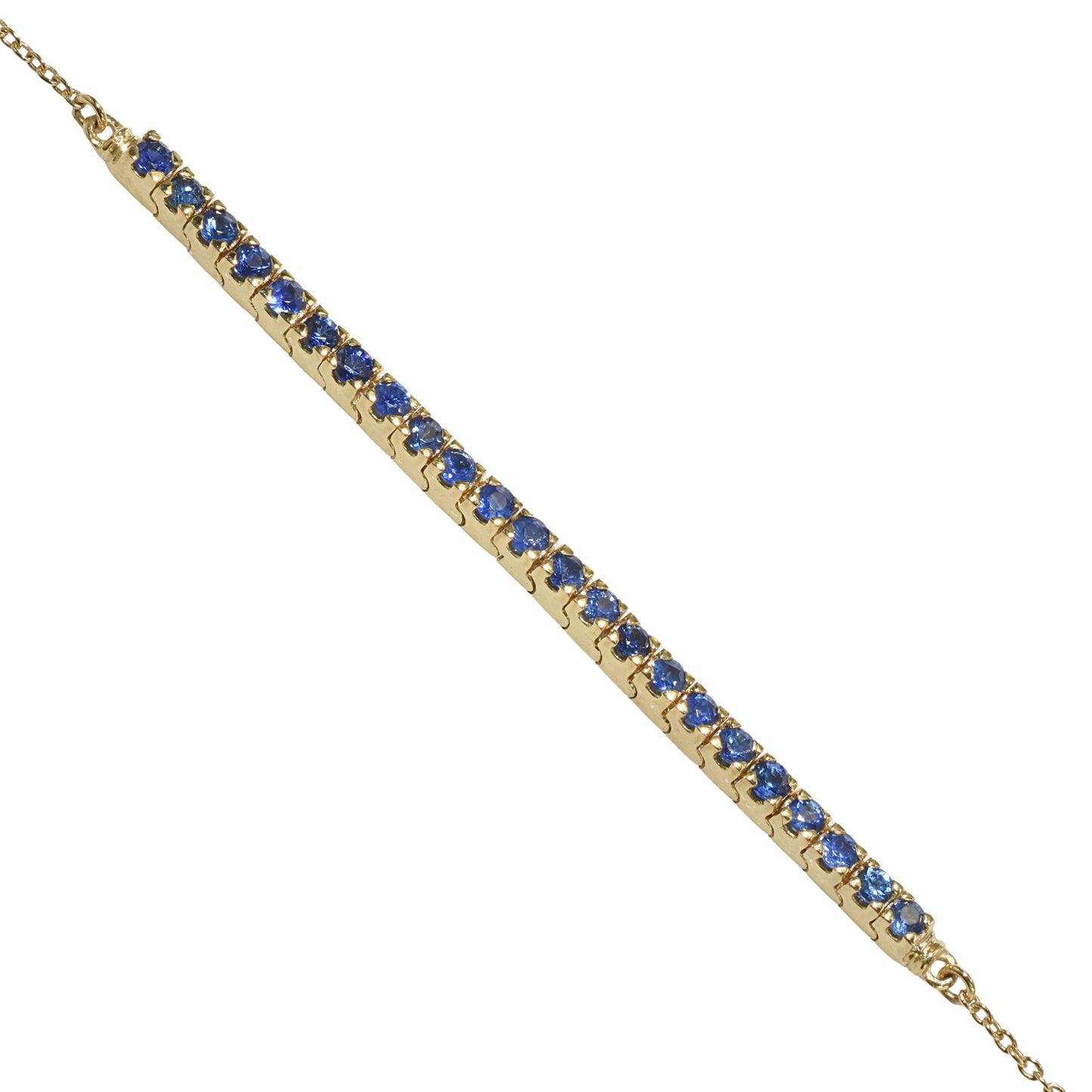 14k Sapphire Tennis Bracelet