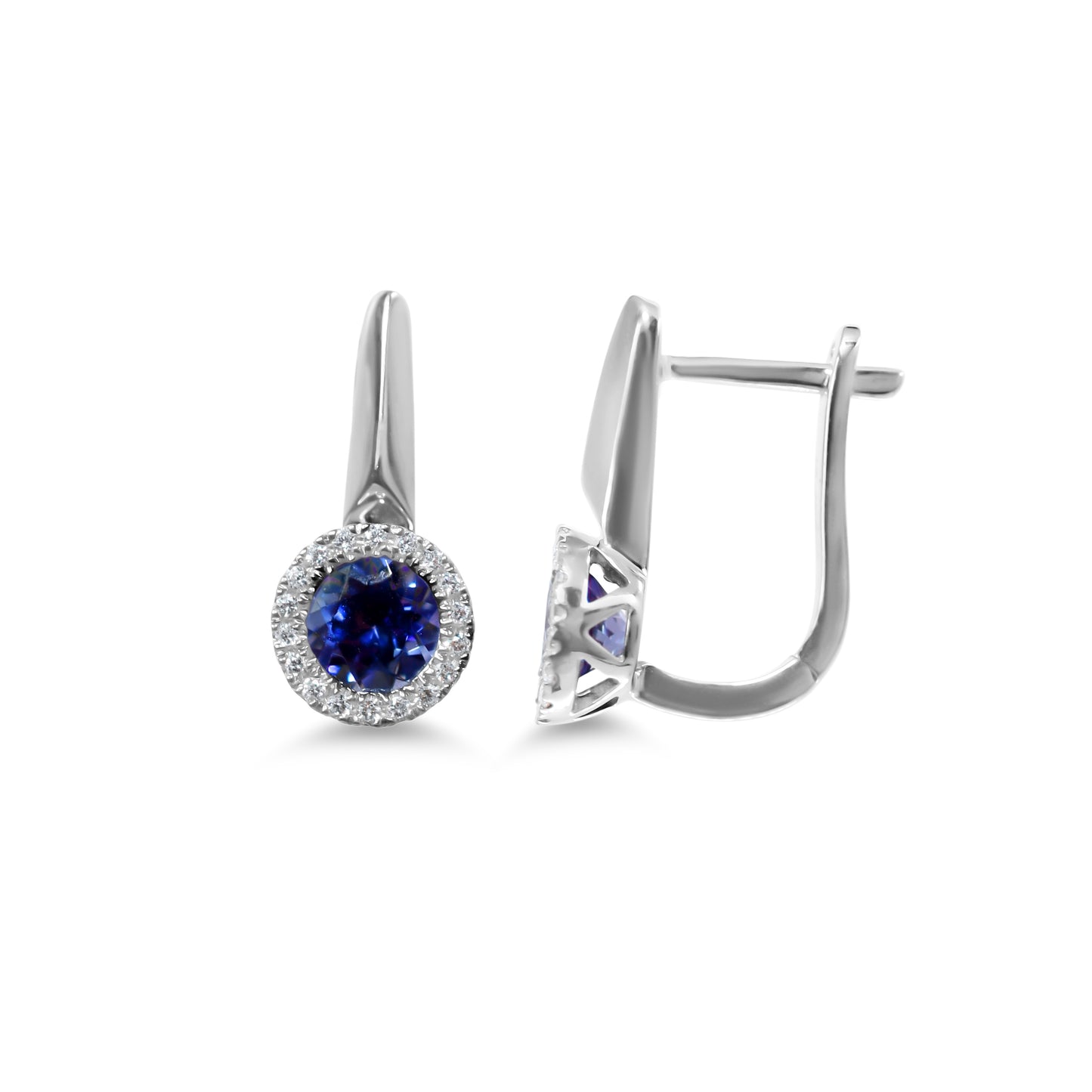 14k Tanzanite VS Diamond Earring
