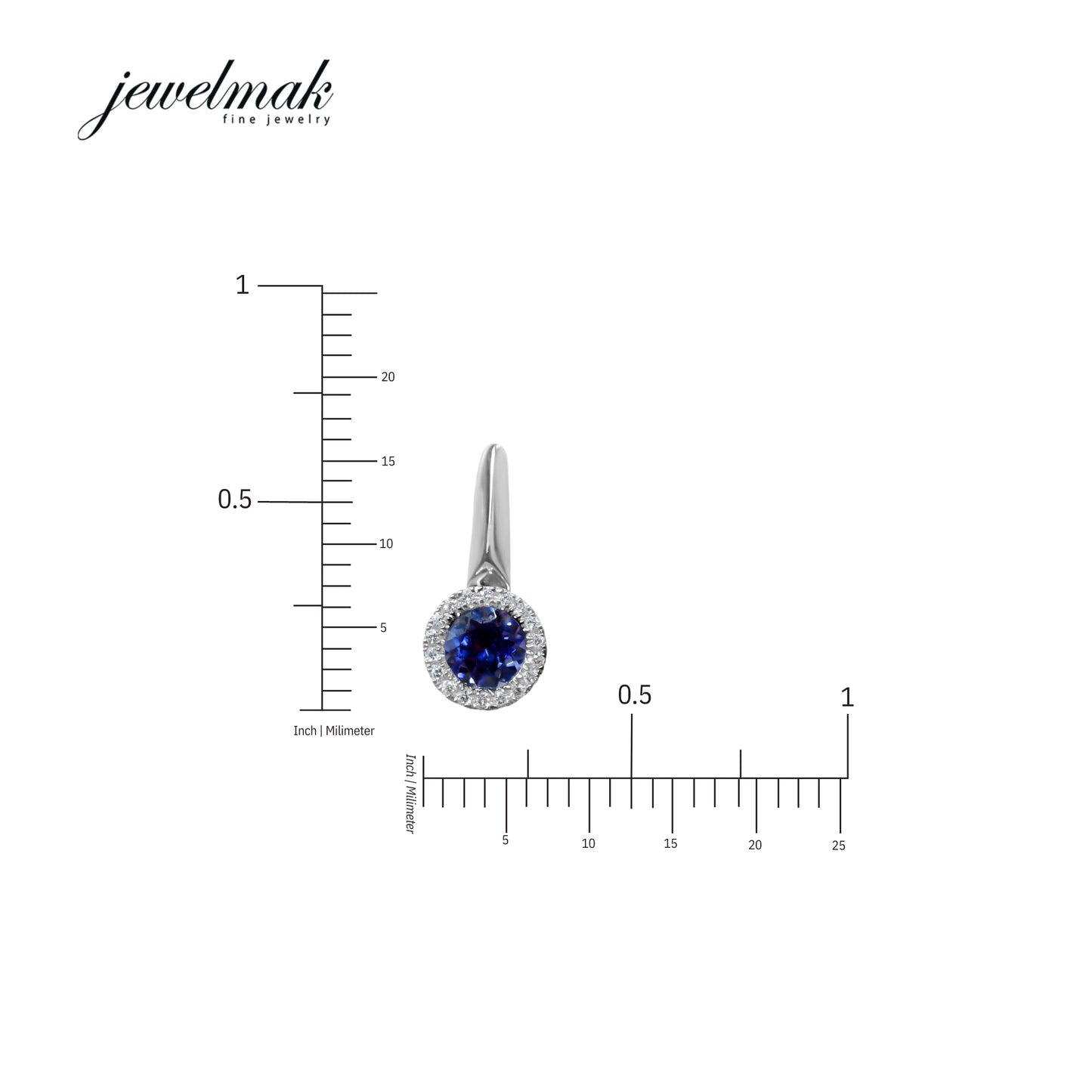 14k Tanzanite VS Diamond Earring