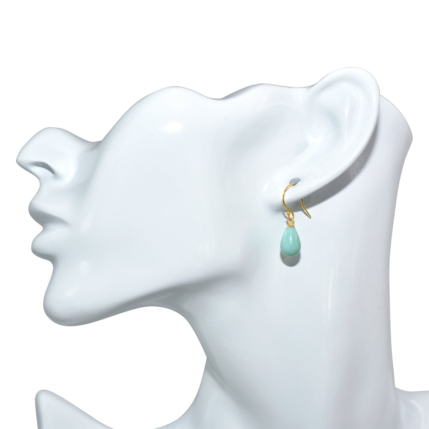 14k Turquoise Drop Hook Earring