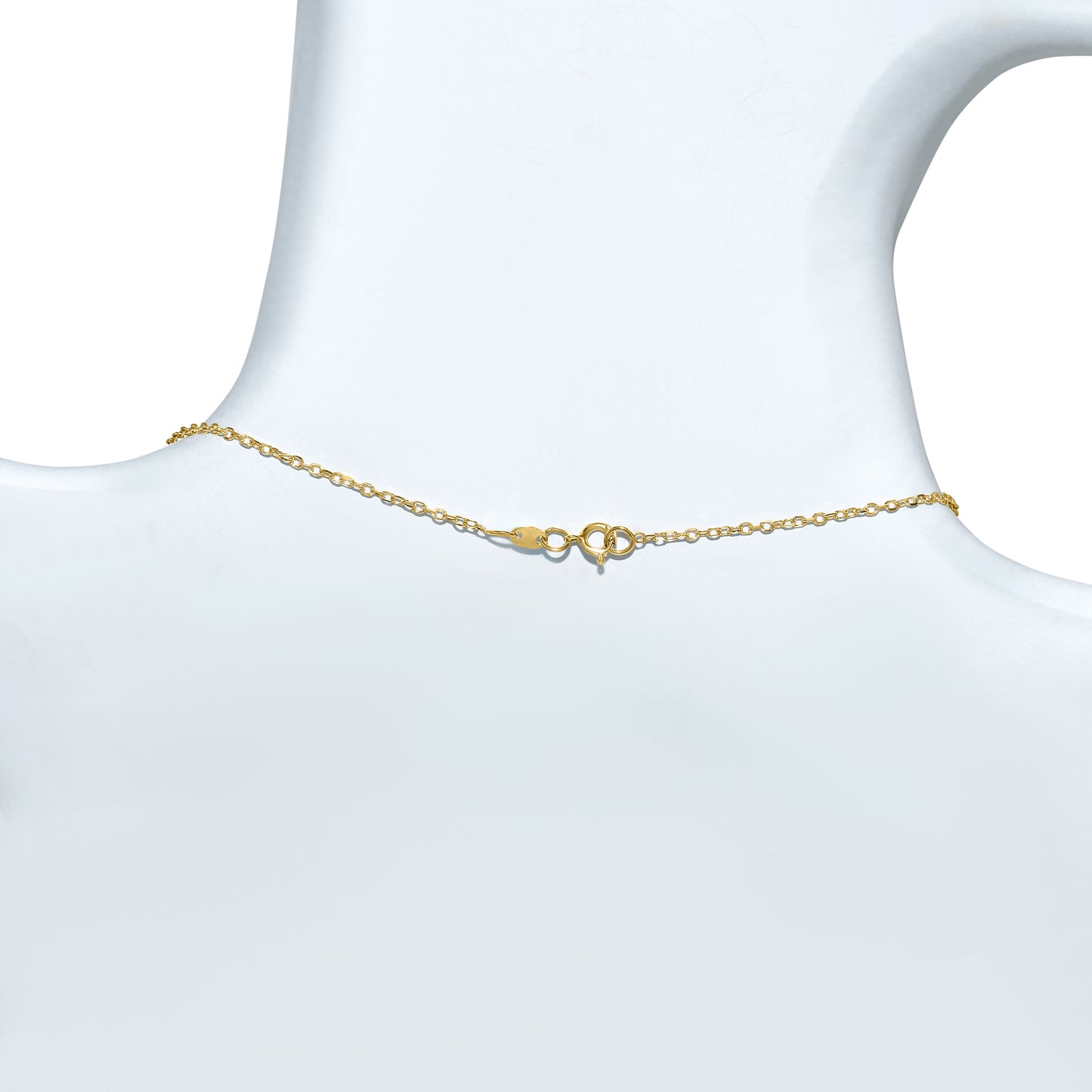 14k Mother of Pearl Black Onyx Heart Ying Yang Necklace