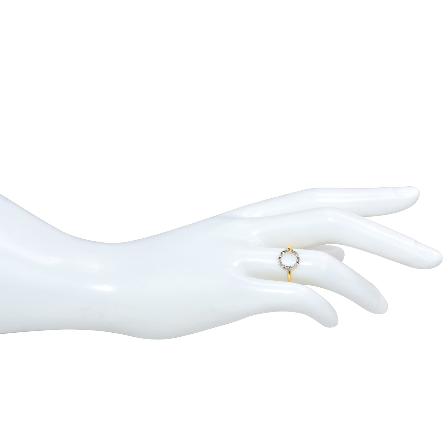 14k Open Circle Ring