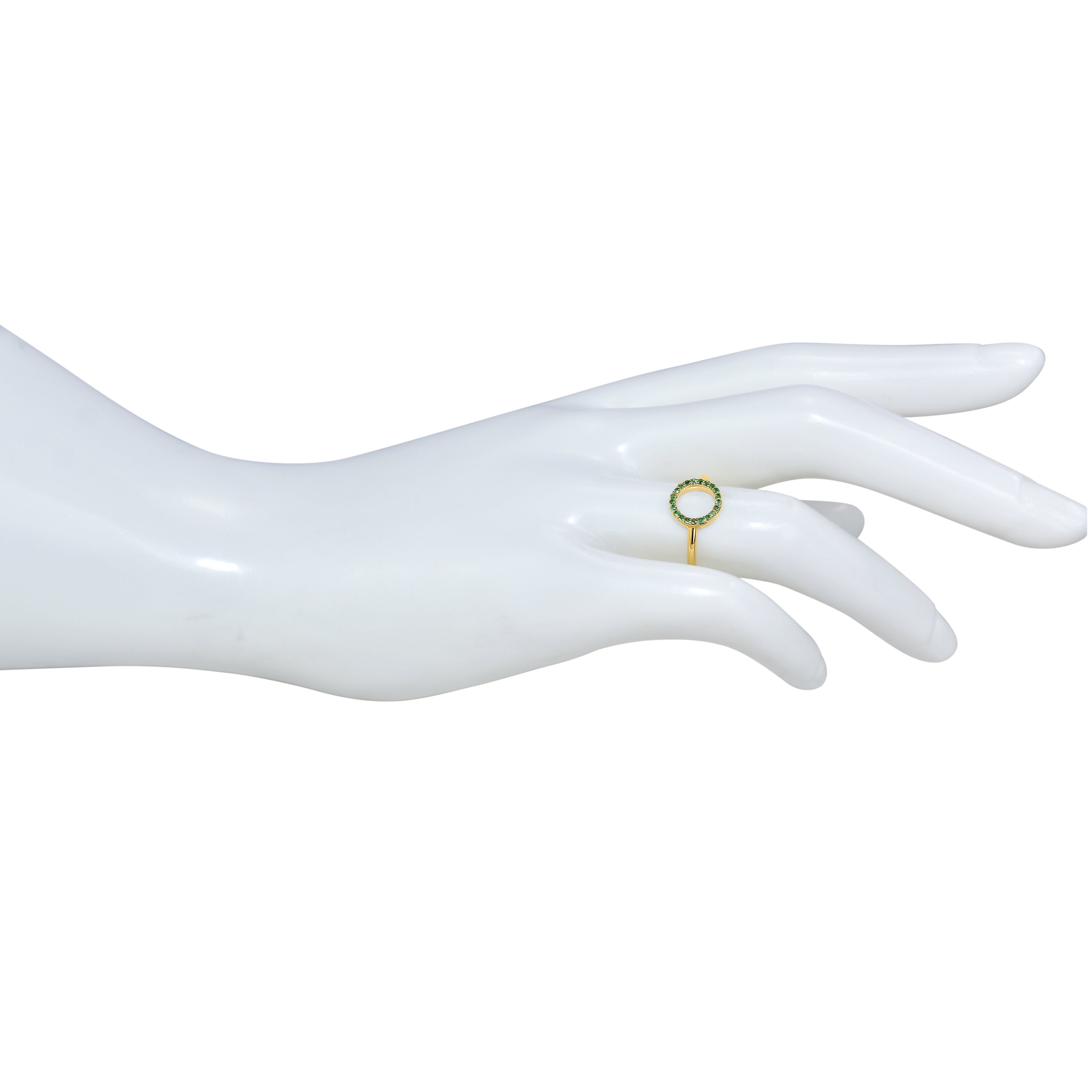 14k Open Circle Ring