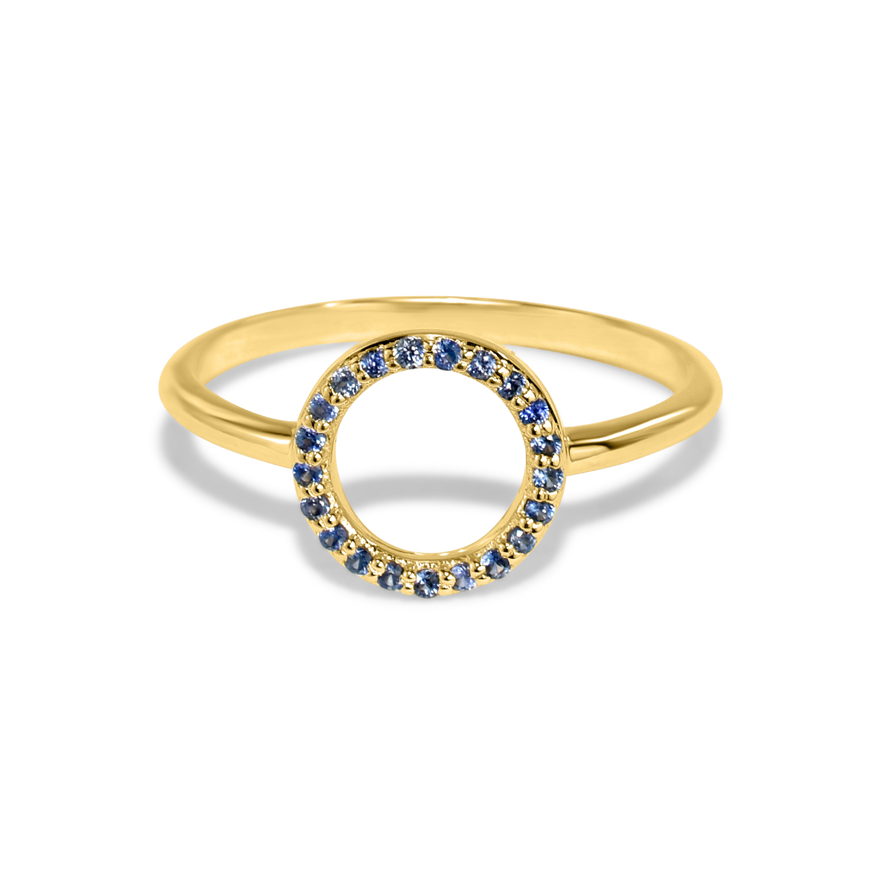 14k Open Circle Ring
