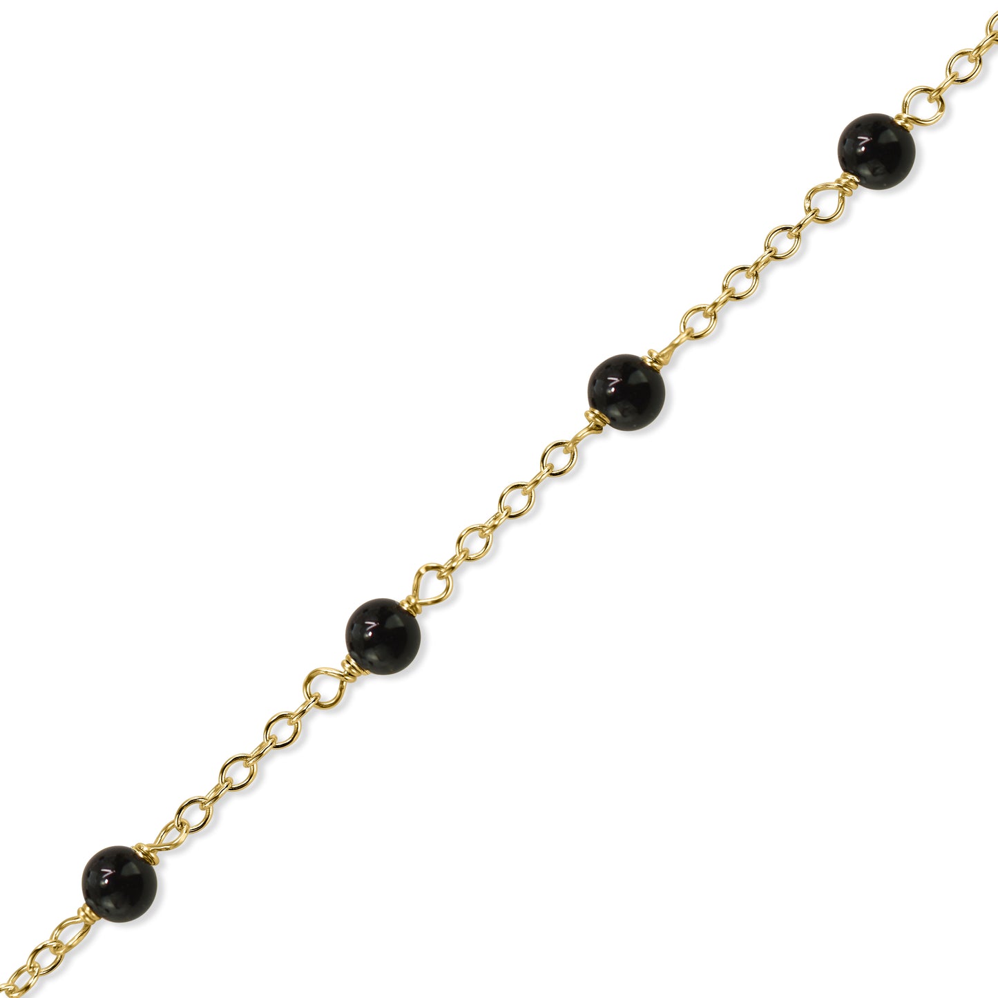 14k Gold Chain Stackable Ring