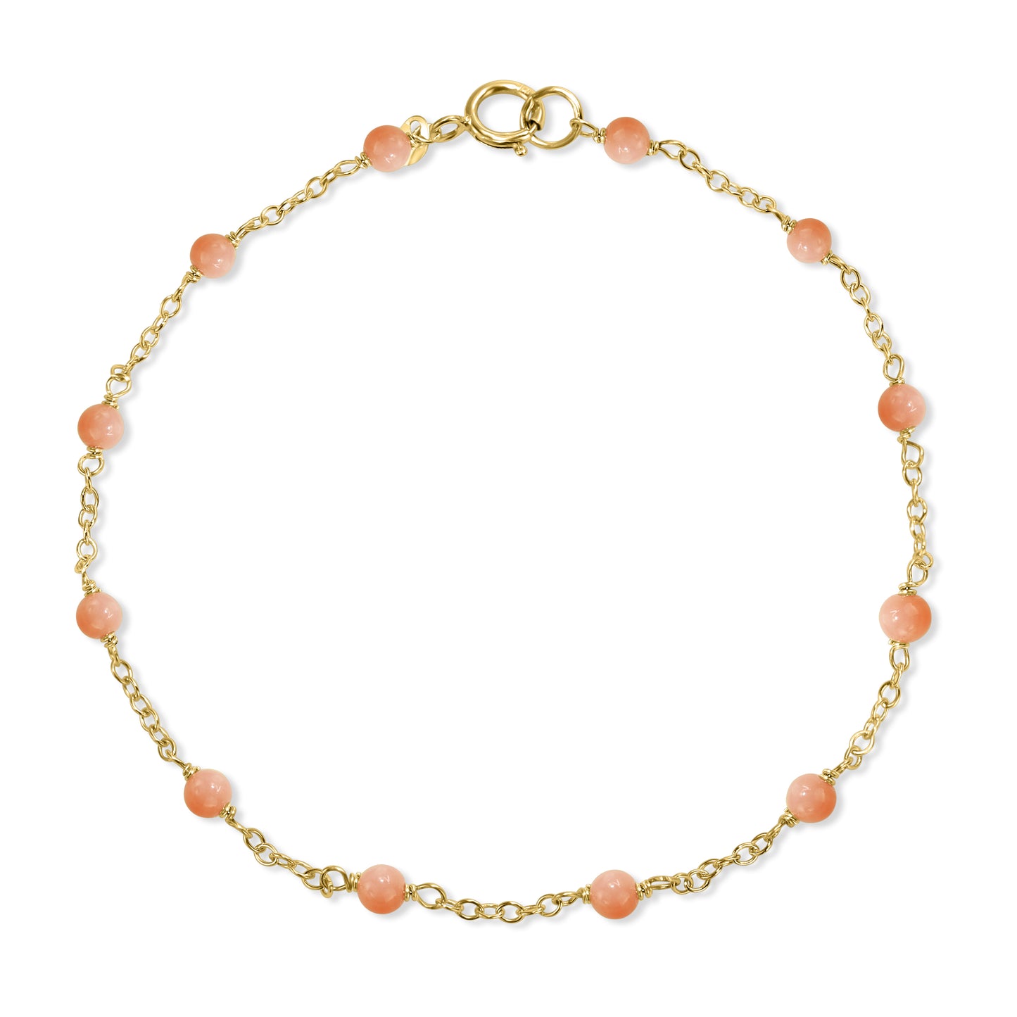 14k Gemstones and Pearl Bracelet