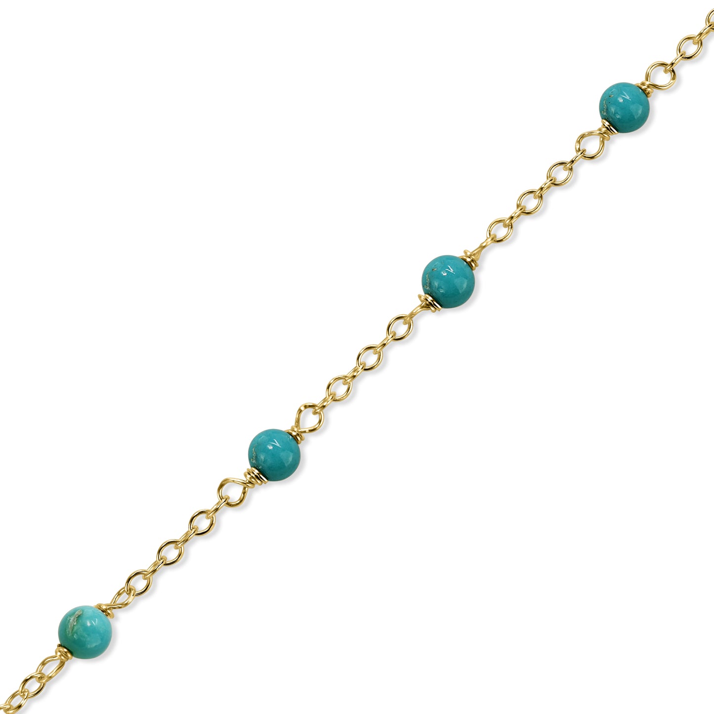 14k Gold Chain Stackable Ring