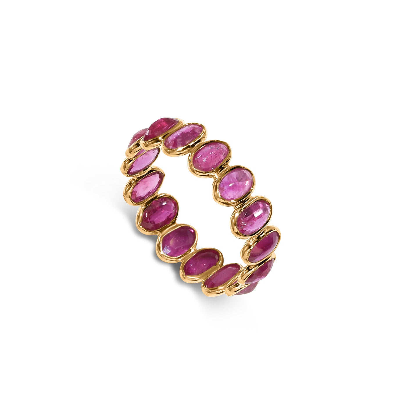 14k Ruby Oval Bezel Ring