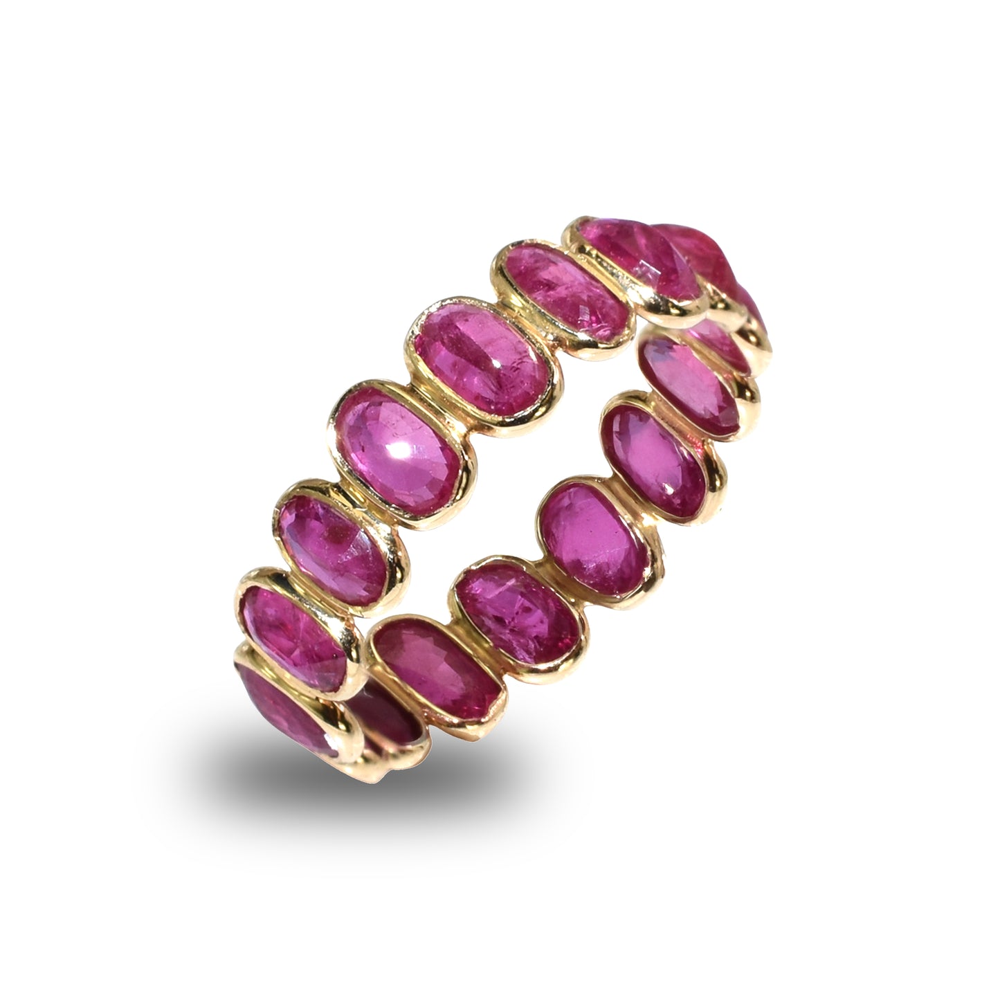 14k Oval Bezel Ruby Ring