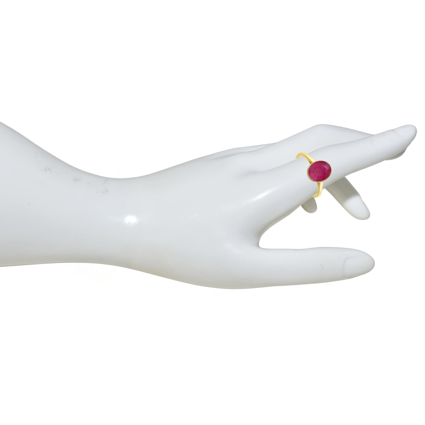 14k Ruby Oval Shape Ring