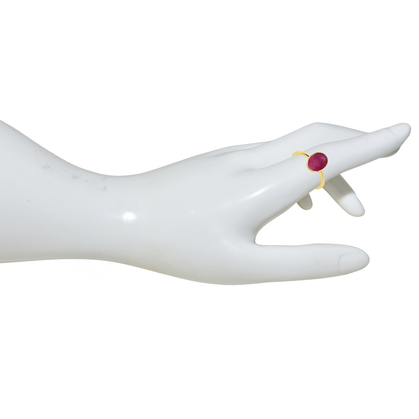 14k Ruby Oval Shape Ring