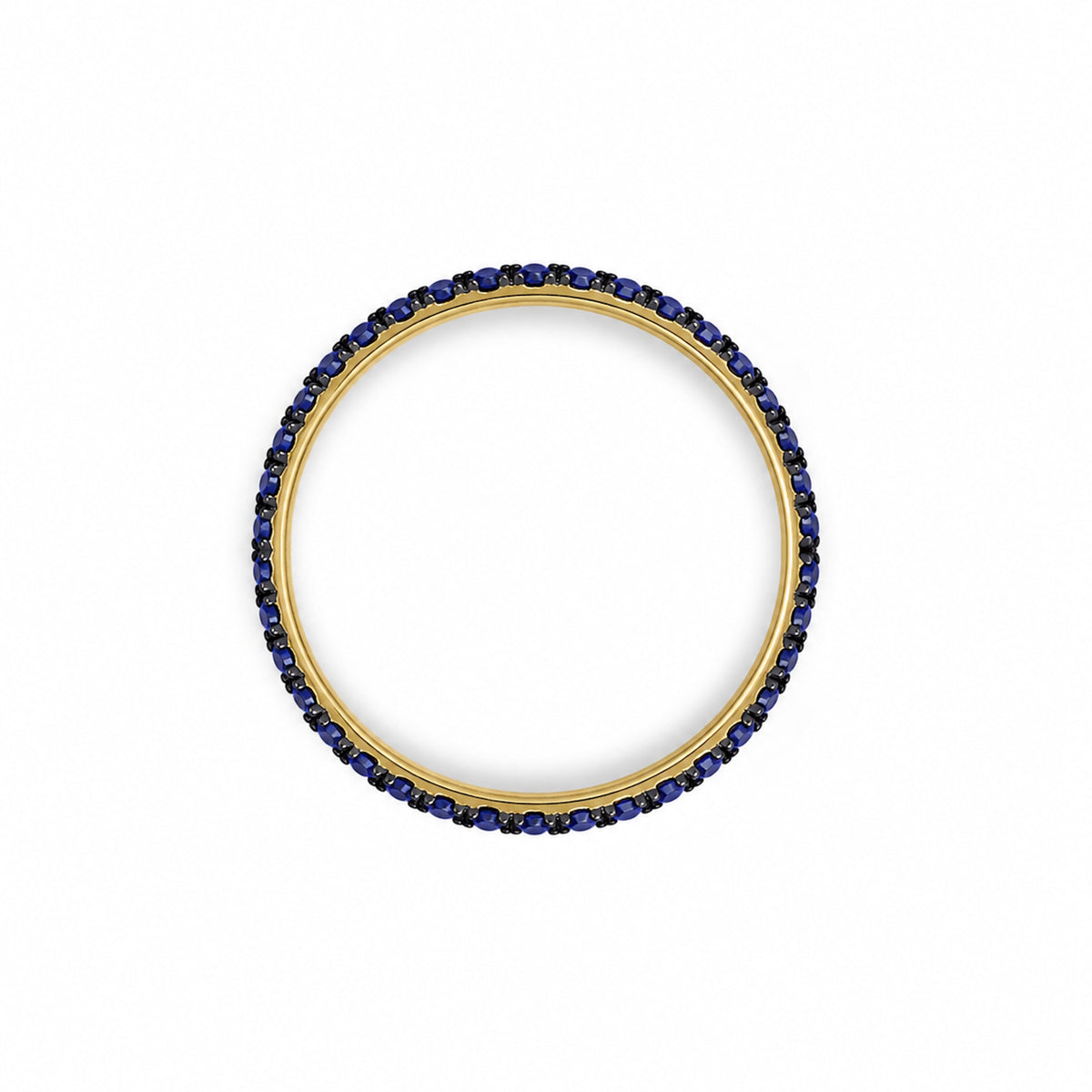 14k Stackable Band 40 Set Stones Ring