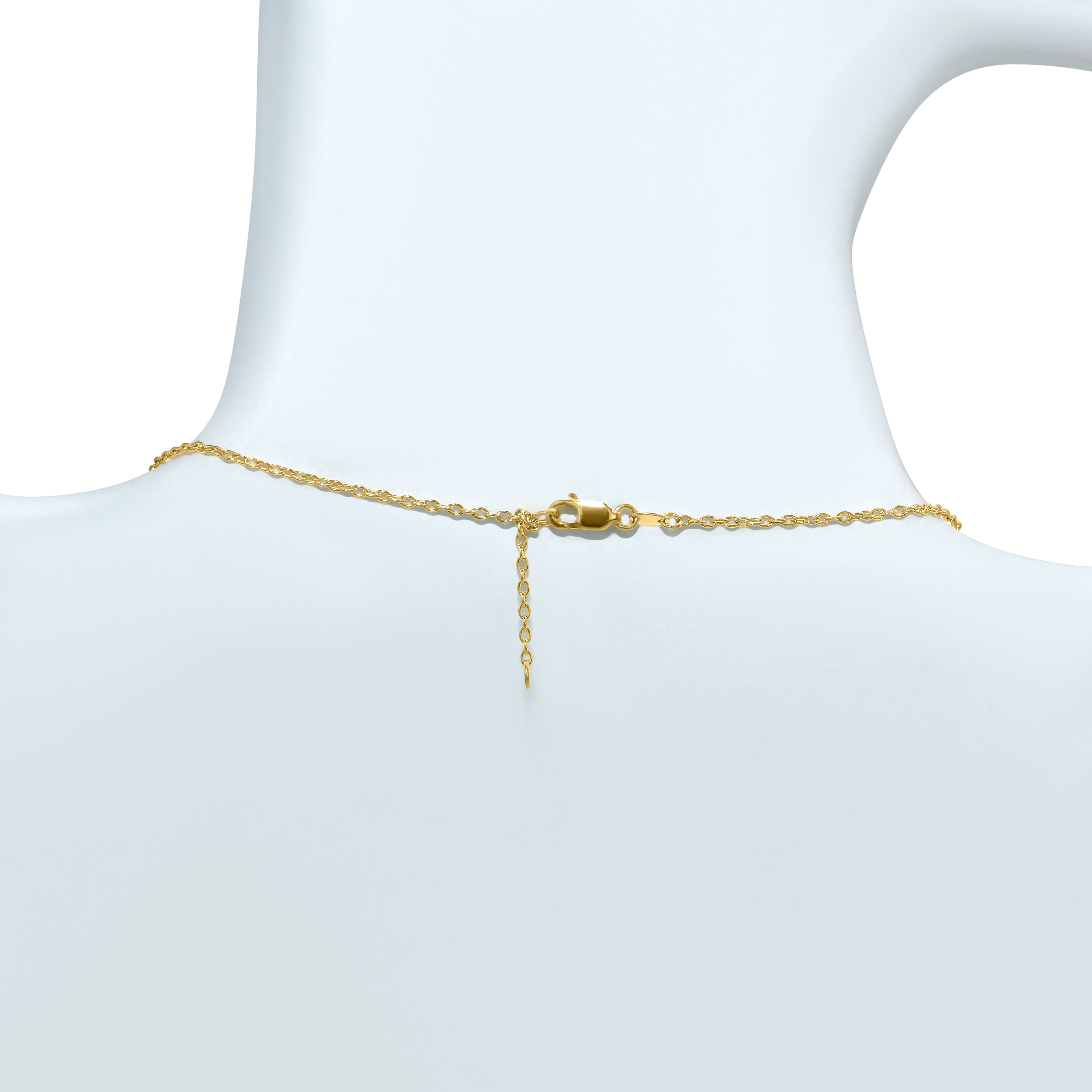 Séchic 18k Bead Station Necklace 3.5-5mm