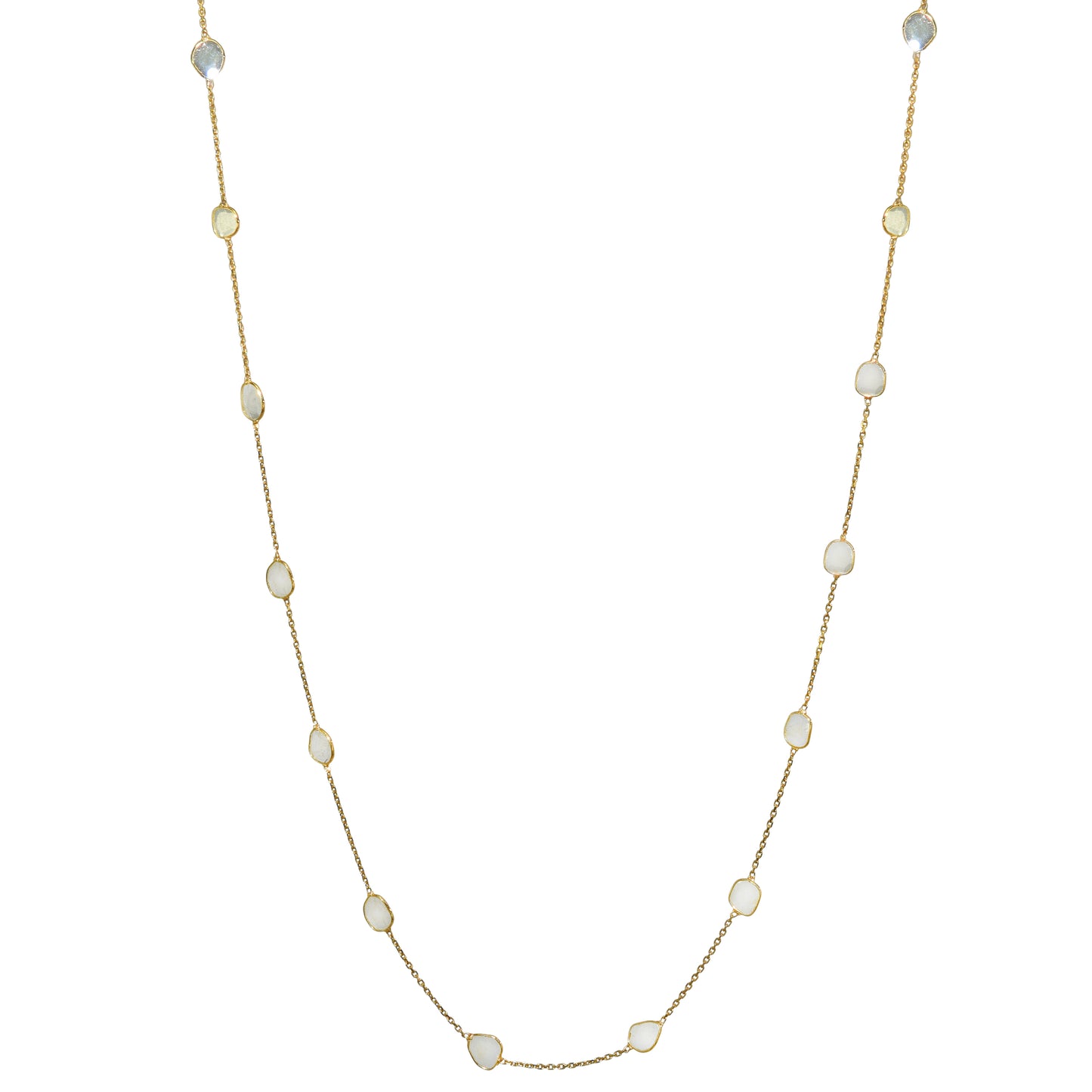 18k Uneven Diamond Necklace