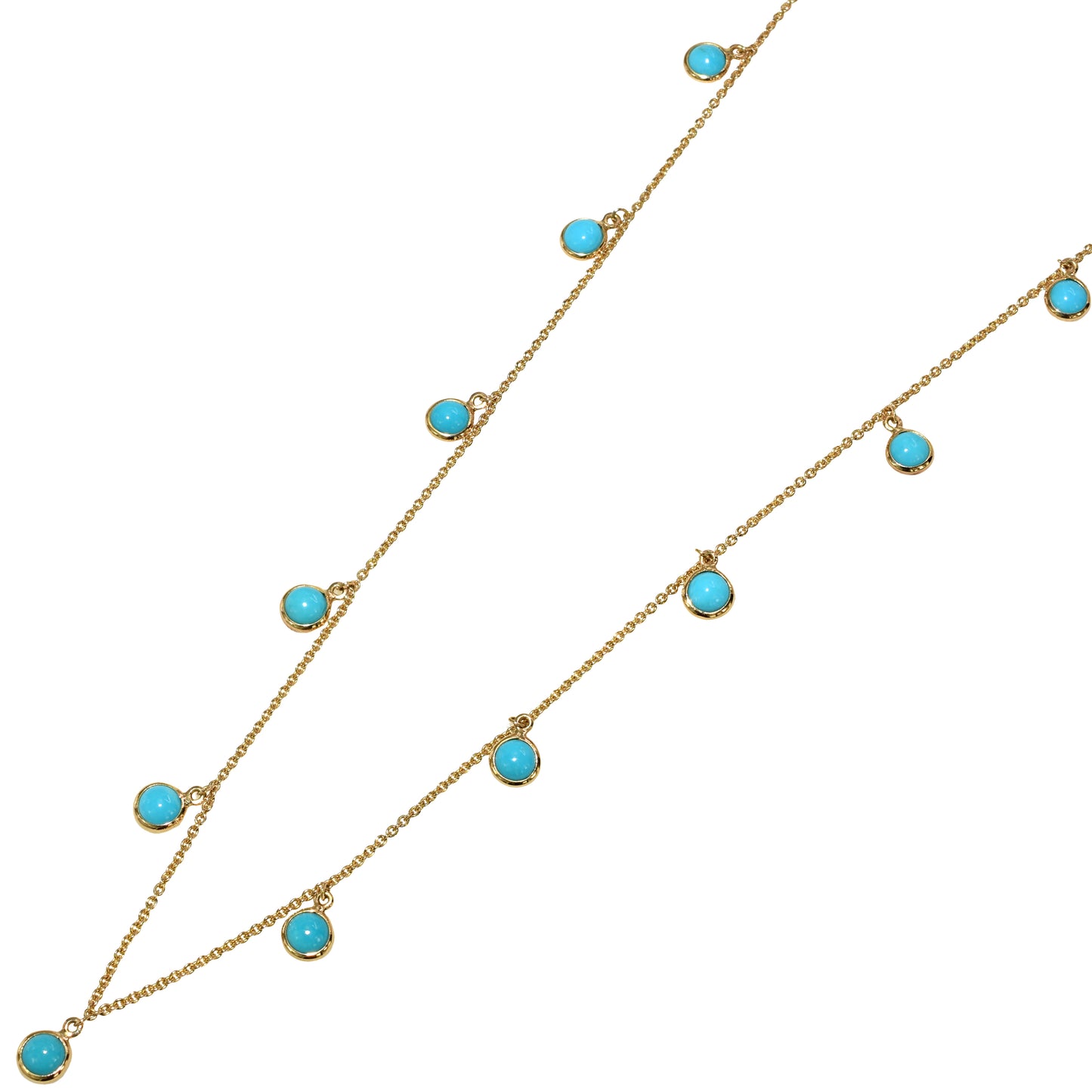 18k Turquoise Beaded Necklace