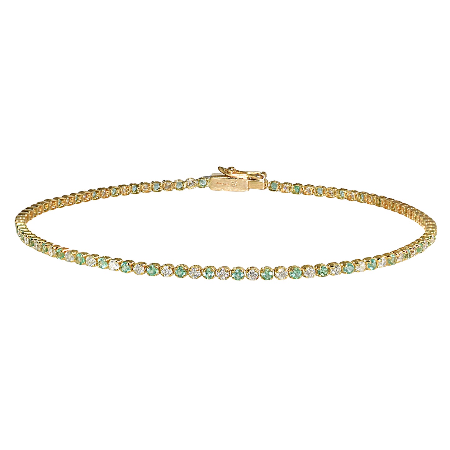 18k Emerald Diamond Bracelet