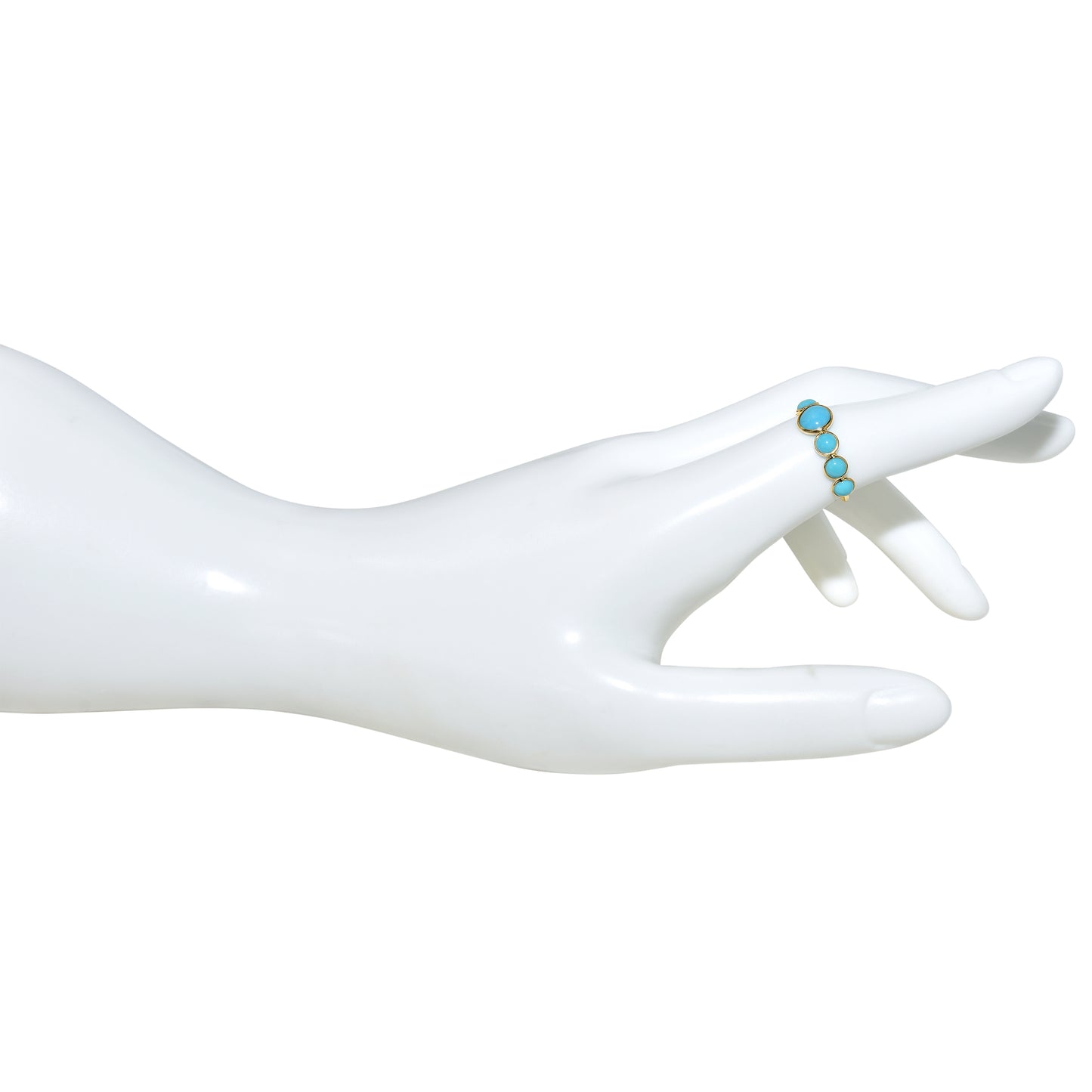 18k Turquoise Circles Ring