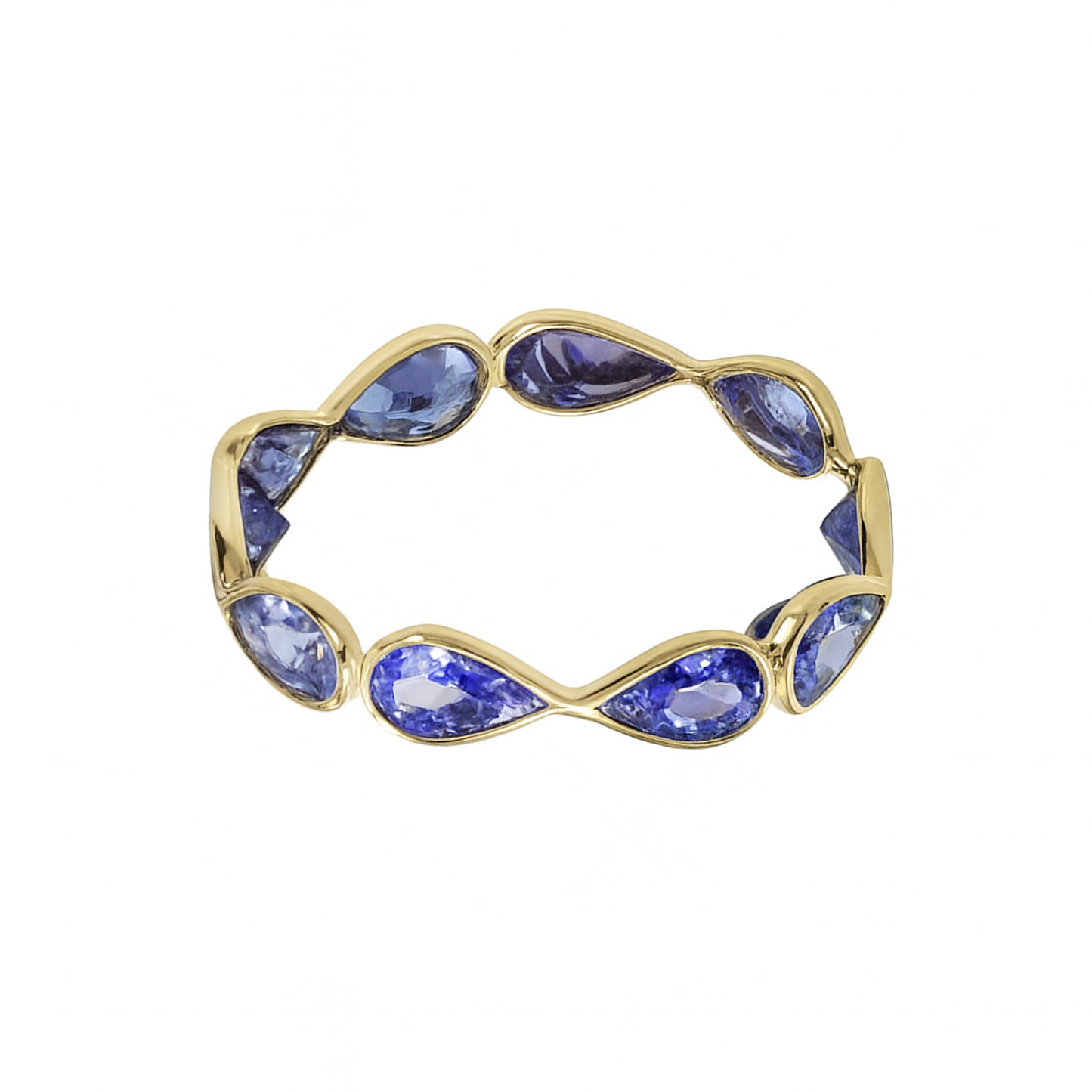 18k Tanzanite Pear Cut Ring