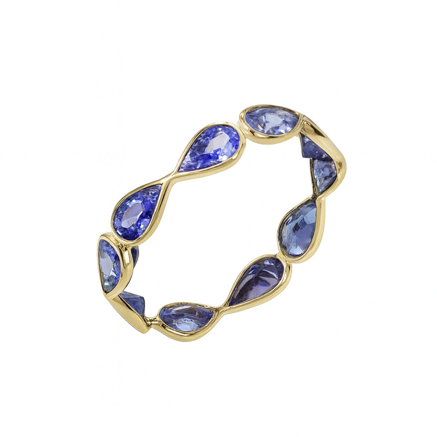 18k Tanzanite Pear Cut Ring