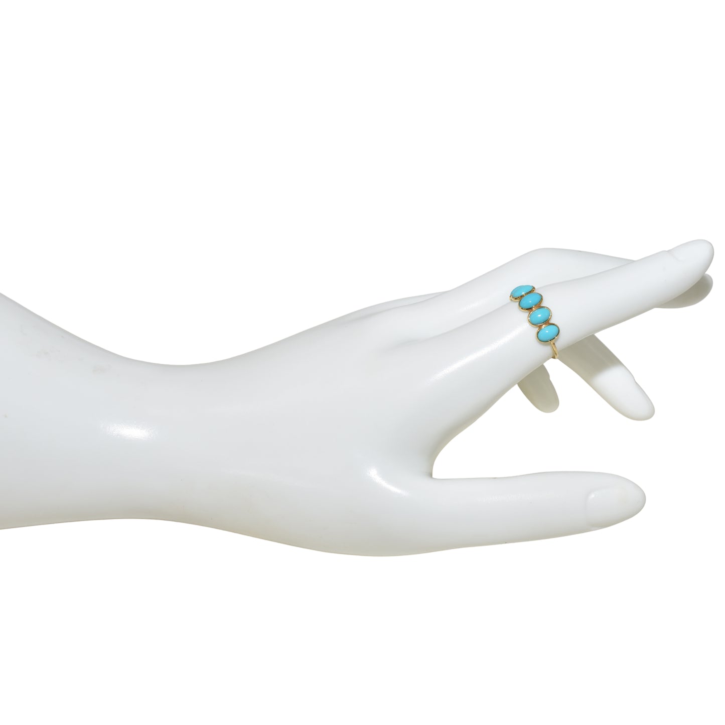 18k Turquoise Oval Ring