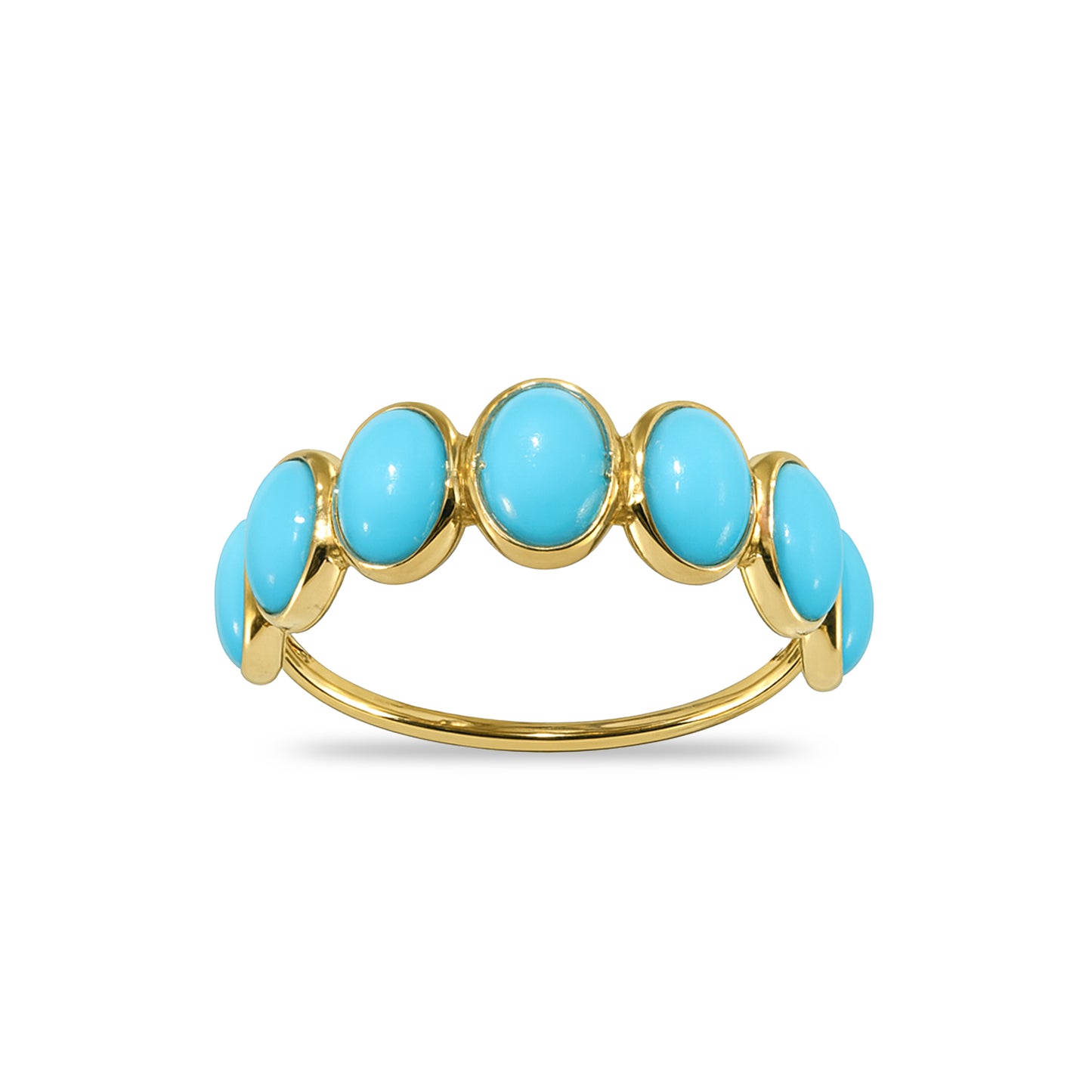 18k Turquoise Oval Ring
