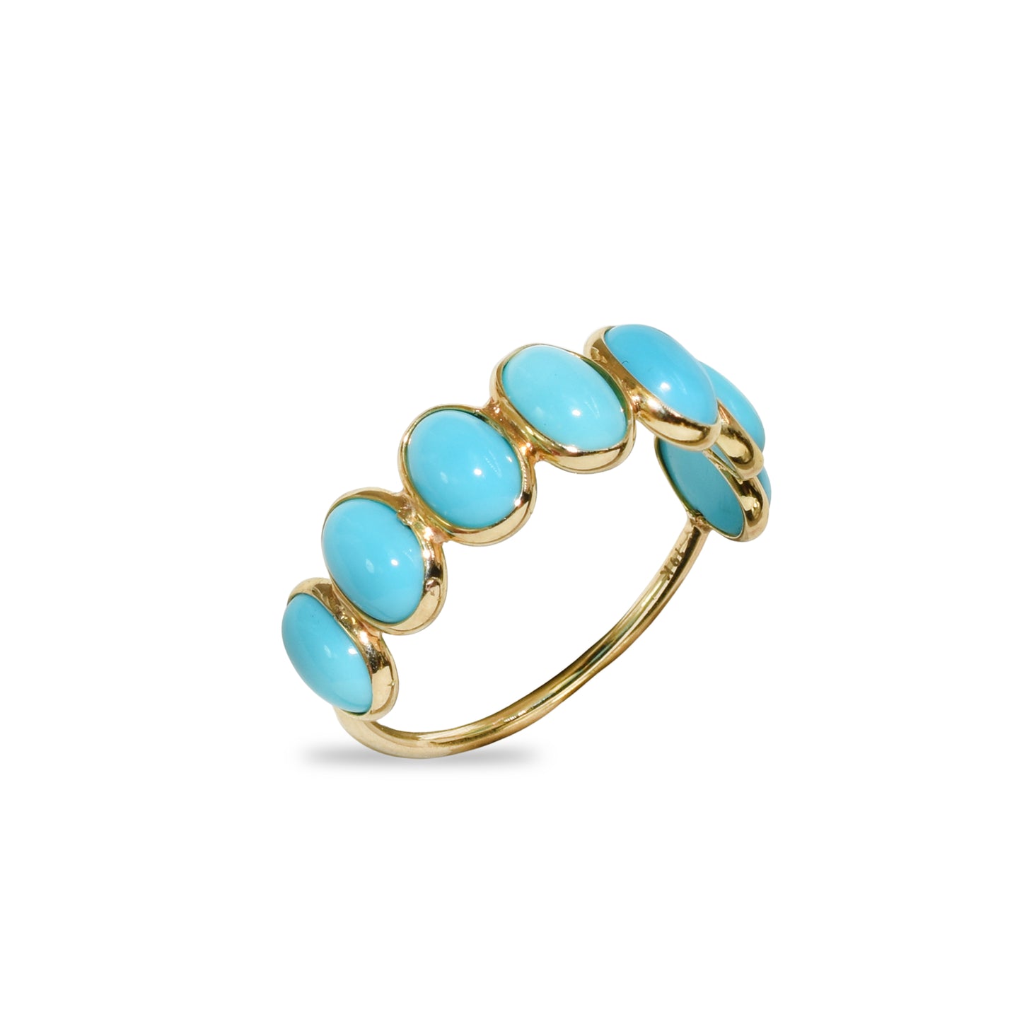 18k Turquoise Oval Ring
