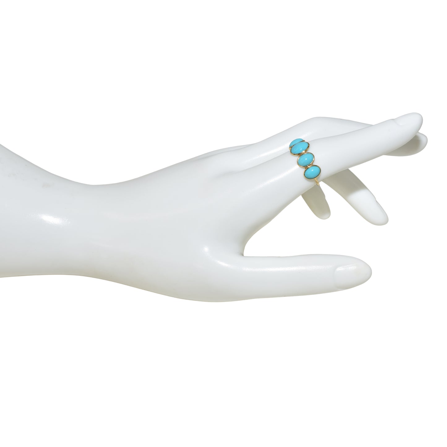 18k Turquoise Oval Ring