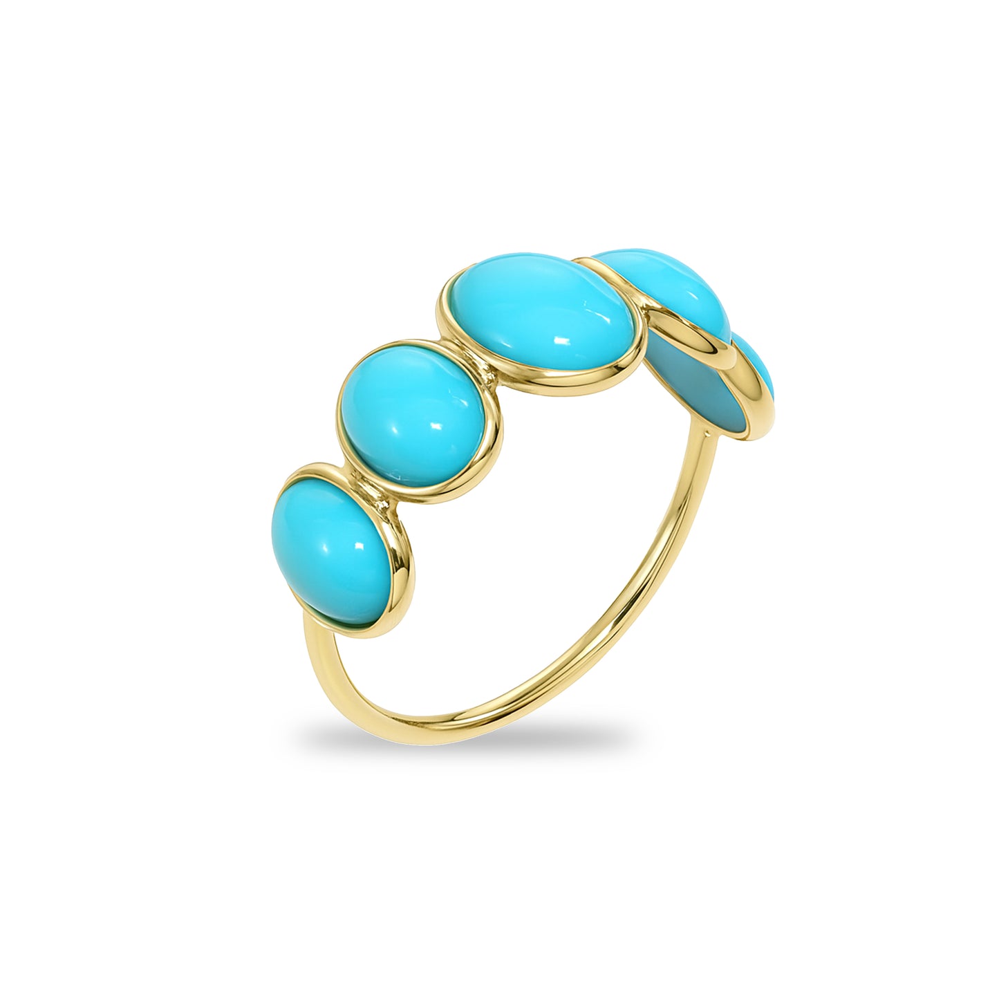 18k Turquoise Oval Ring