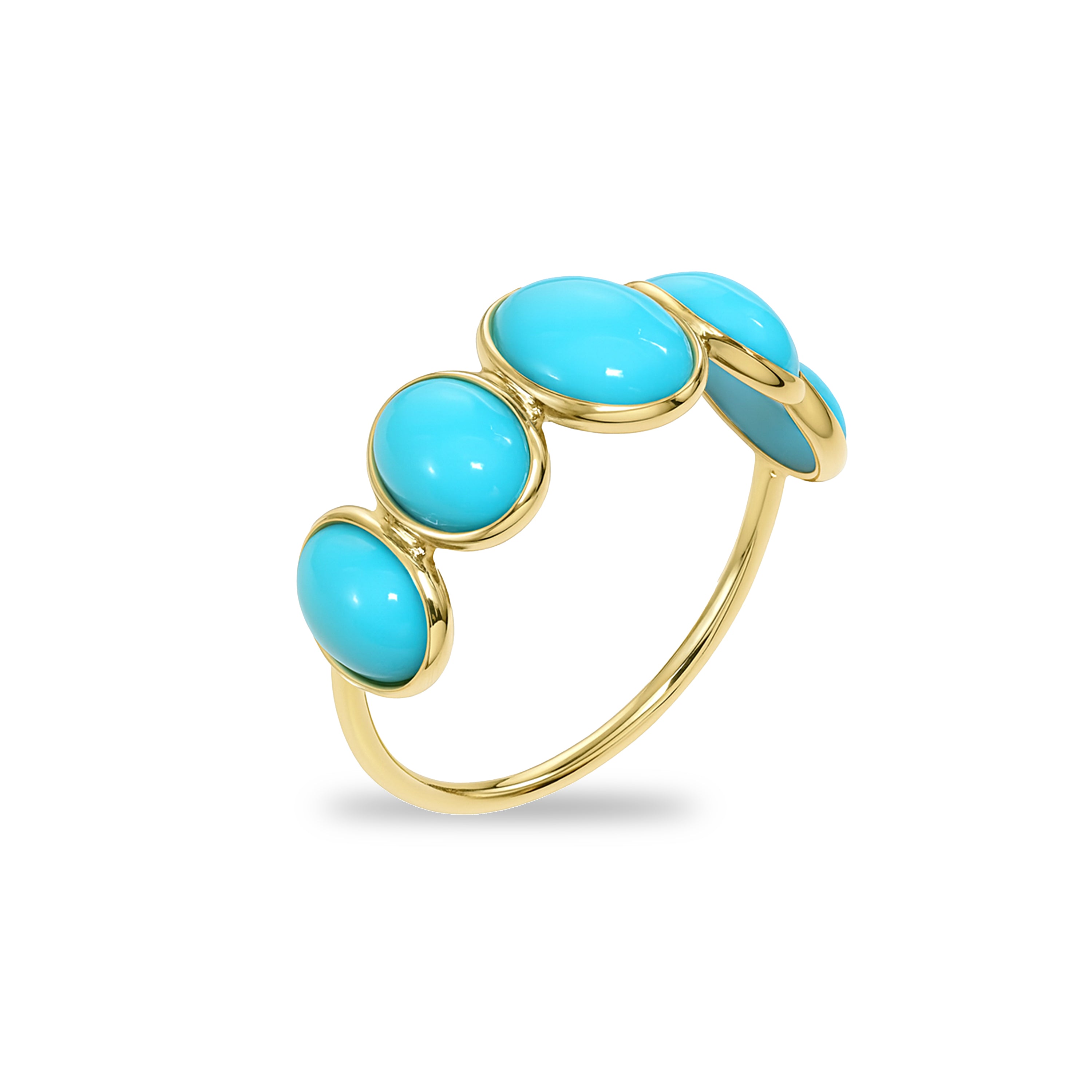 18k Turquoise Oval Ring