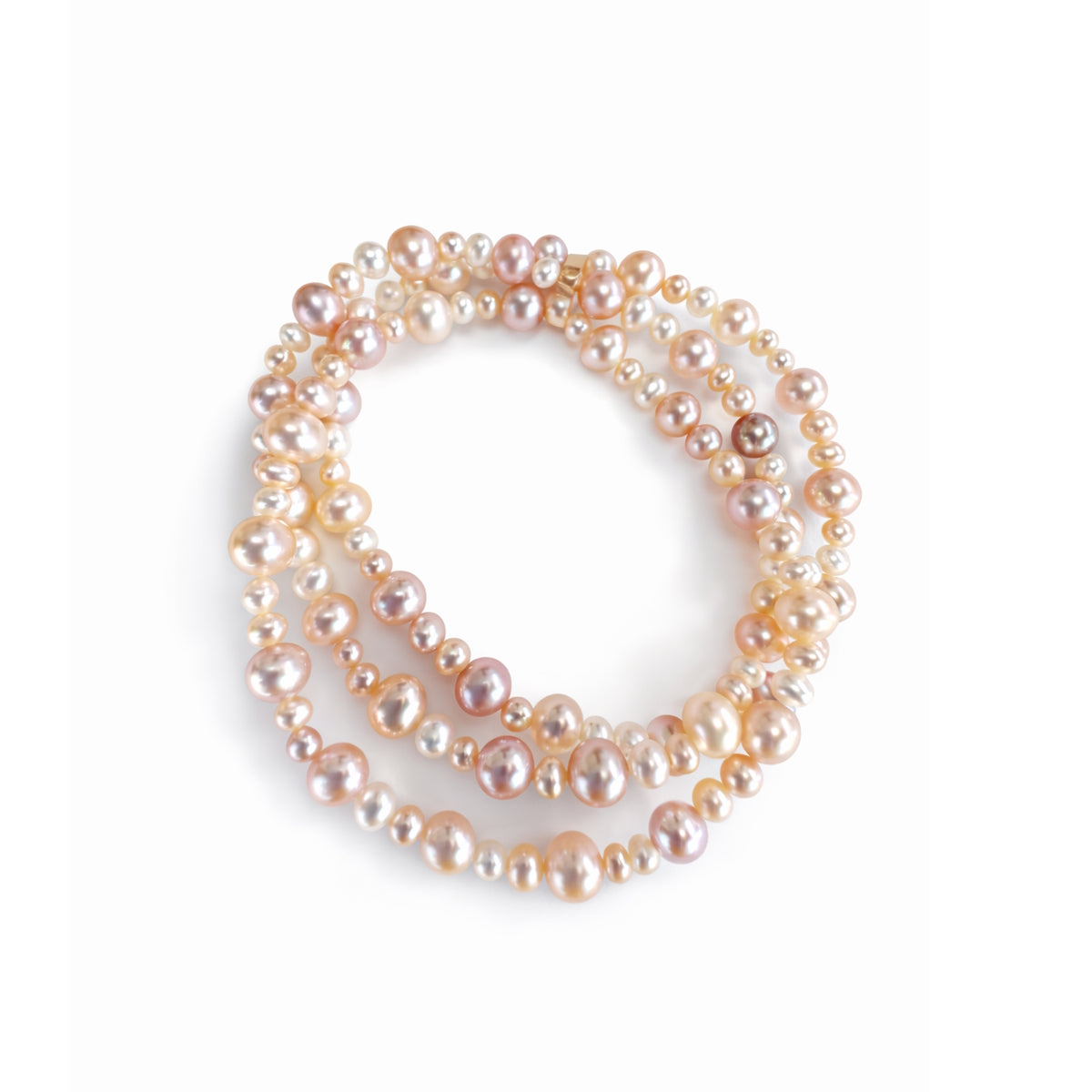 Multi Pink Freshwater Pearl Bracelets Set of 3