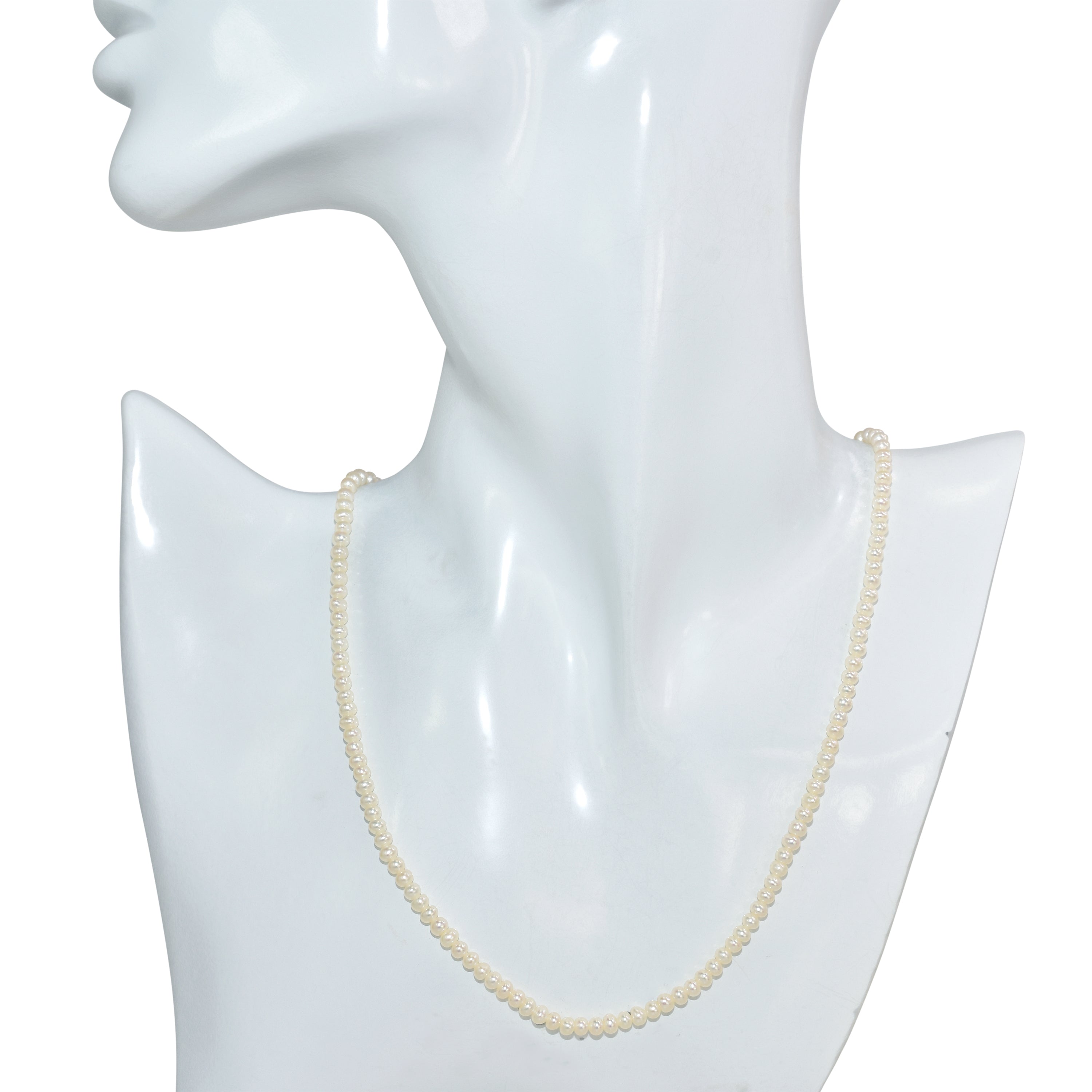 14k White Pearl Small Potato Necklace