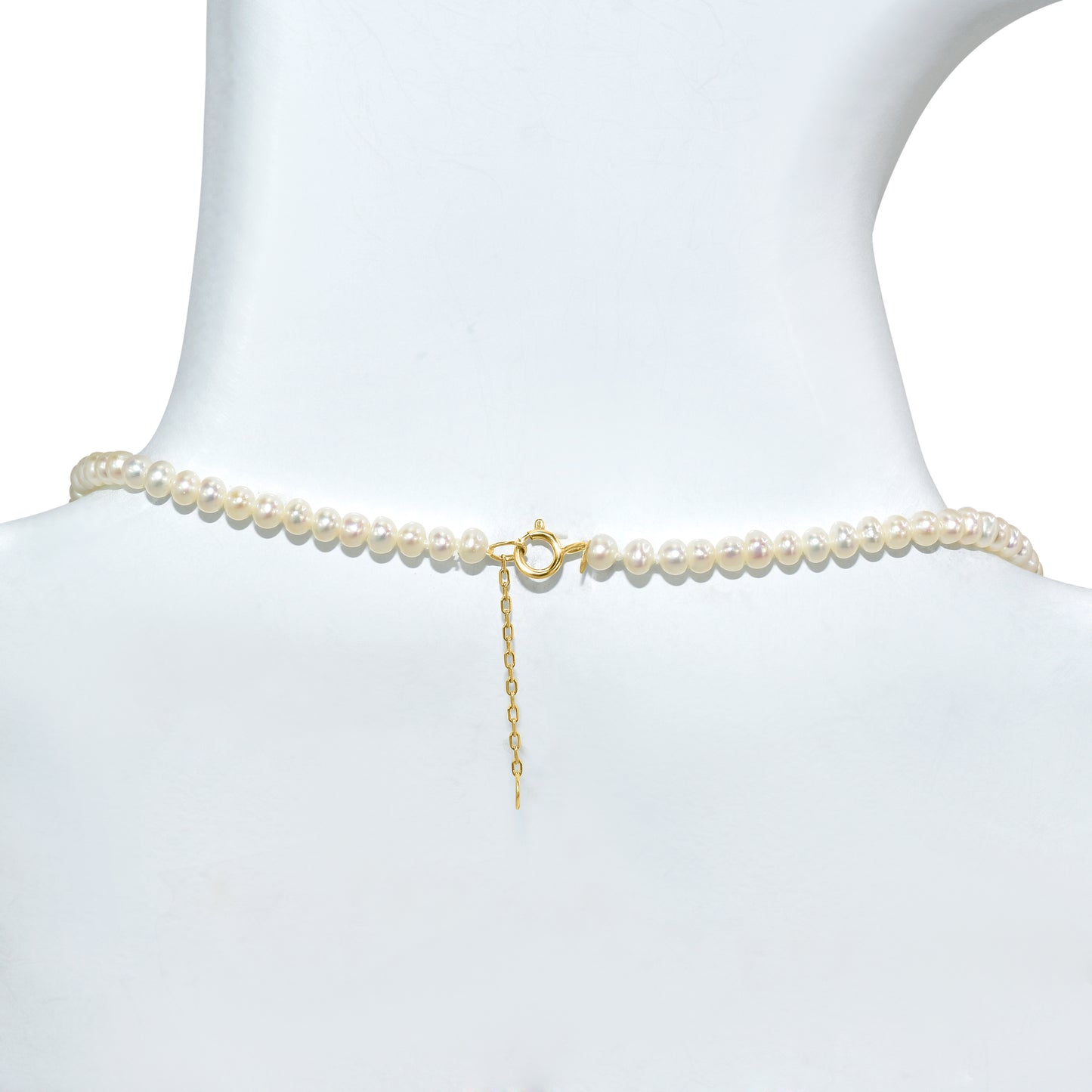 14k White Pearl Small Potato Necklace