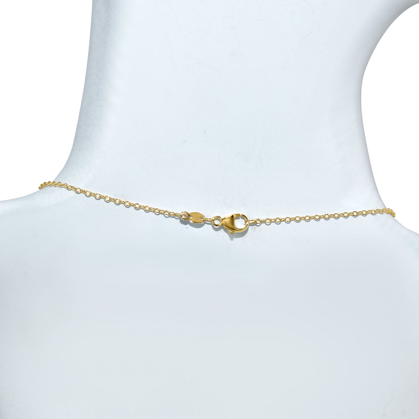 14k White Pearl 9 Link Necklace