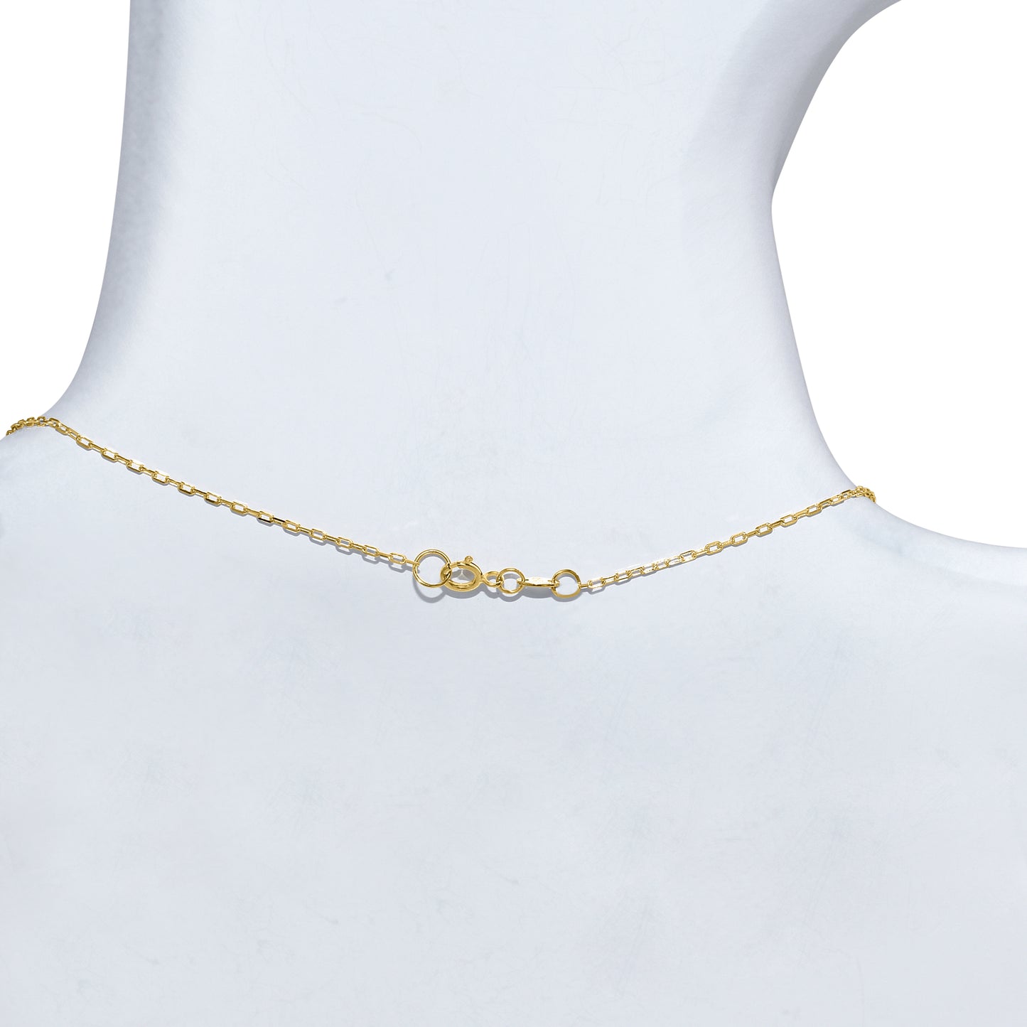 14k White Pearl Scallop Pendant Necklace
