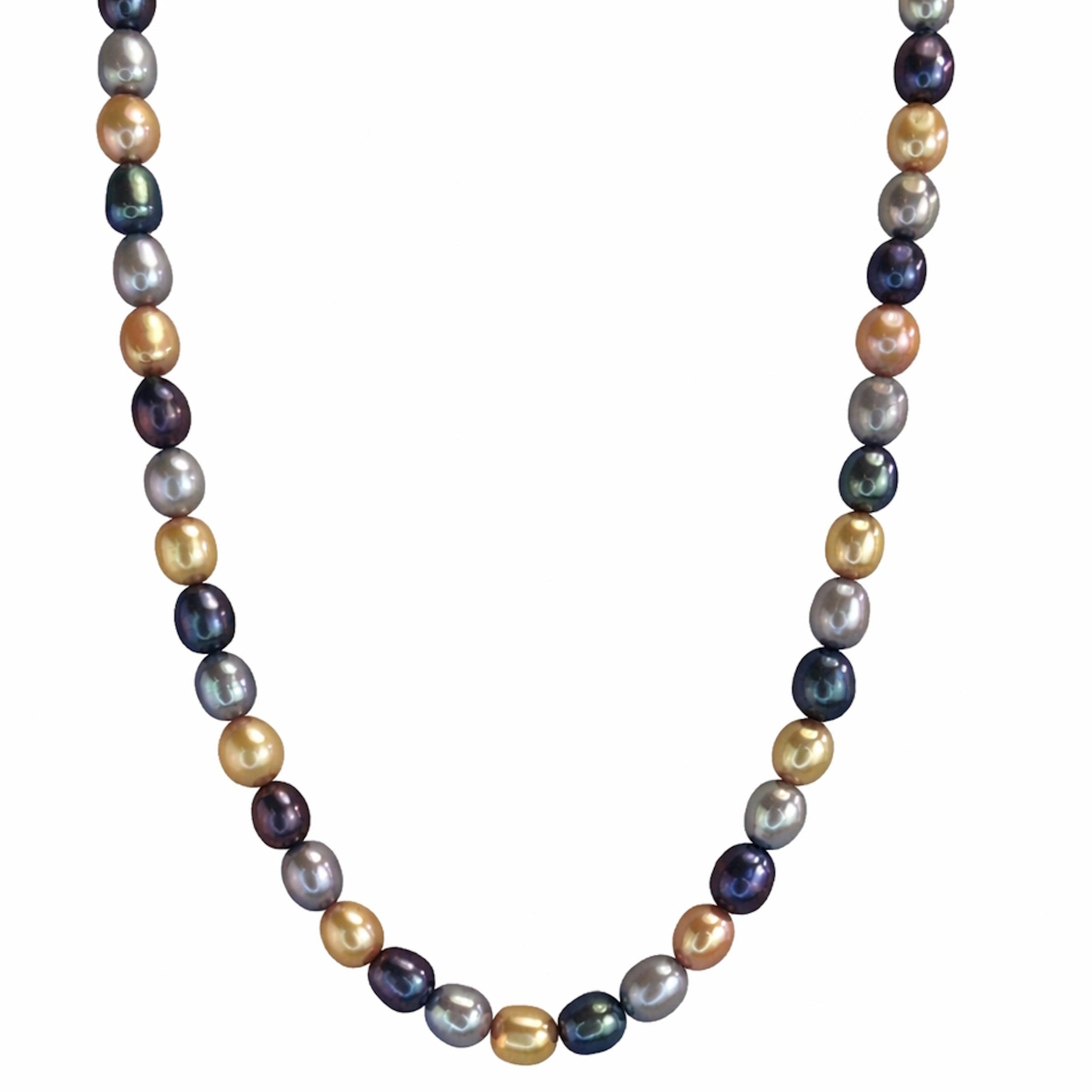 14k Multi Color Pearl Necklace