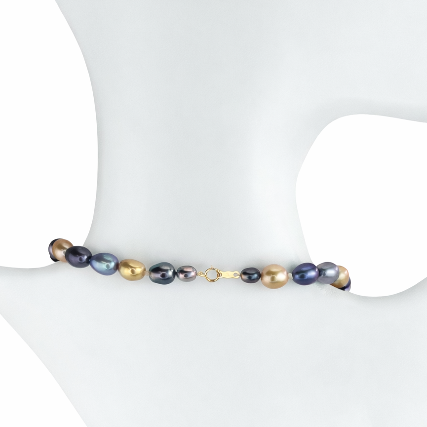 14k Multi Color Pearl Necklace