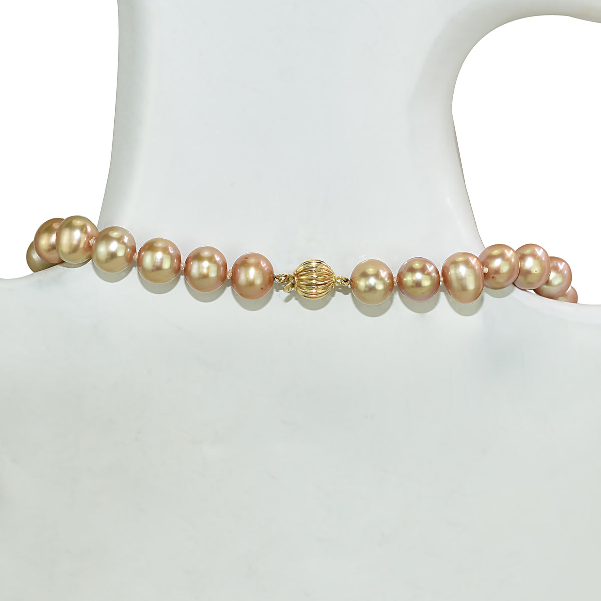 14k Champagne Freshwater Pearl Necklace