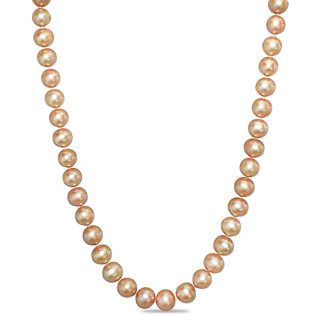 14k Champagne Freshwater Pearl Necklace